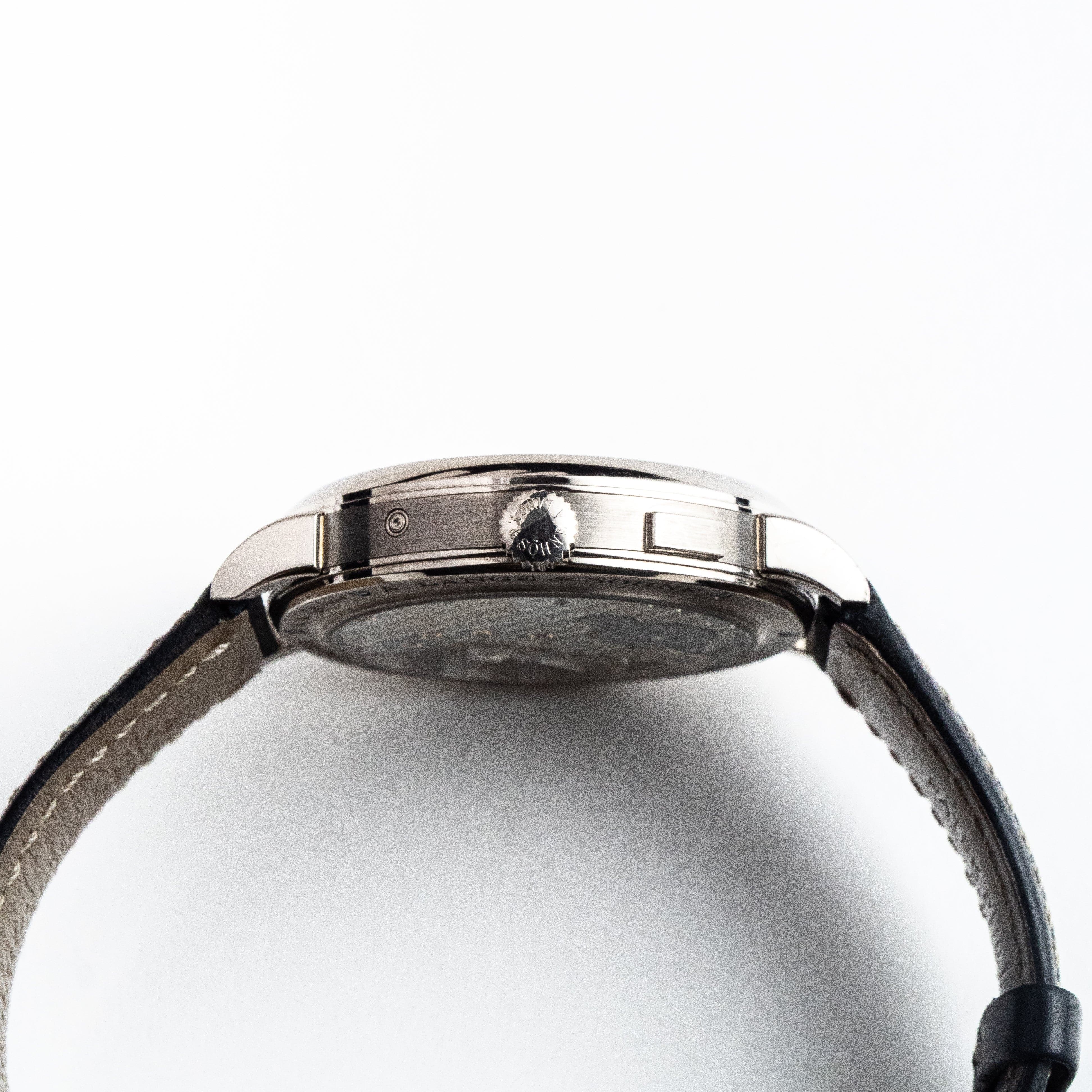 A. Lange & Söhne 1815 Annual Calendar 238.026E White Gold Silver Dial Moon Phase