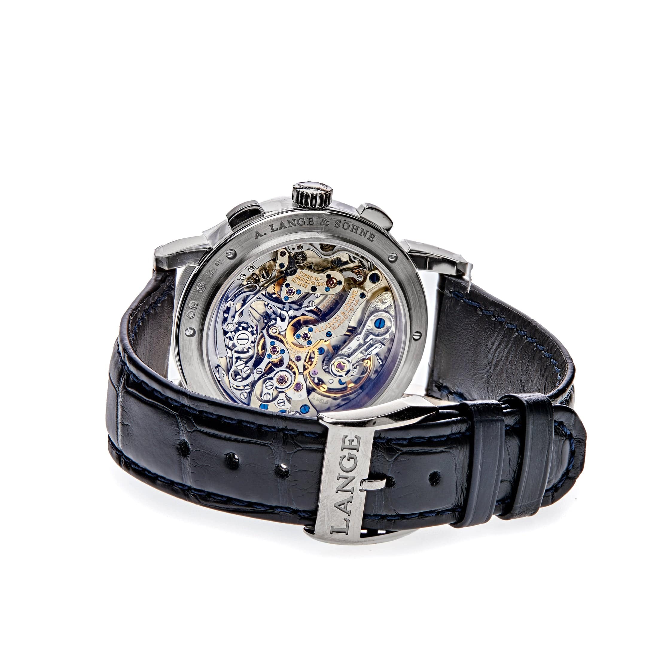 A. Lange & Söhne 1815 Chronograph White Gold Silver Dial 414.026 Wrist Aficionado