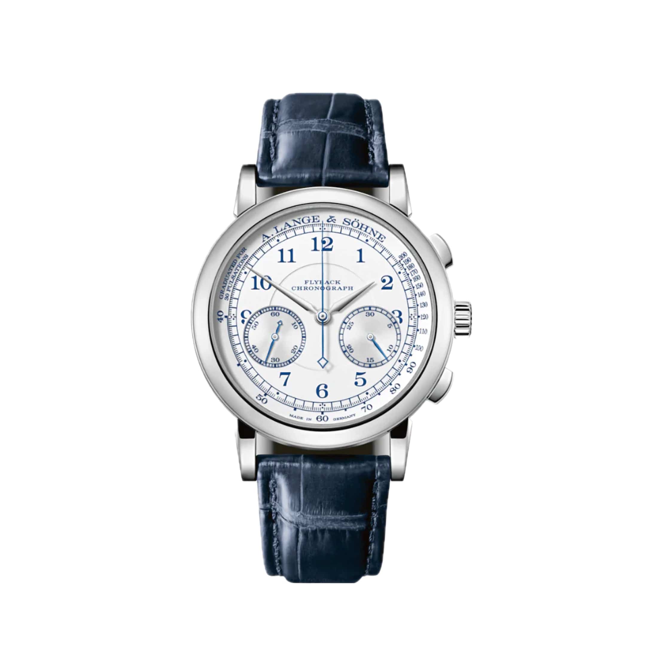 A. Lange & Söhne 1815 Chronograph White Gold Silver Dial 414.026