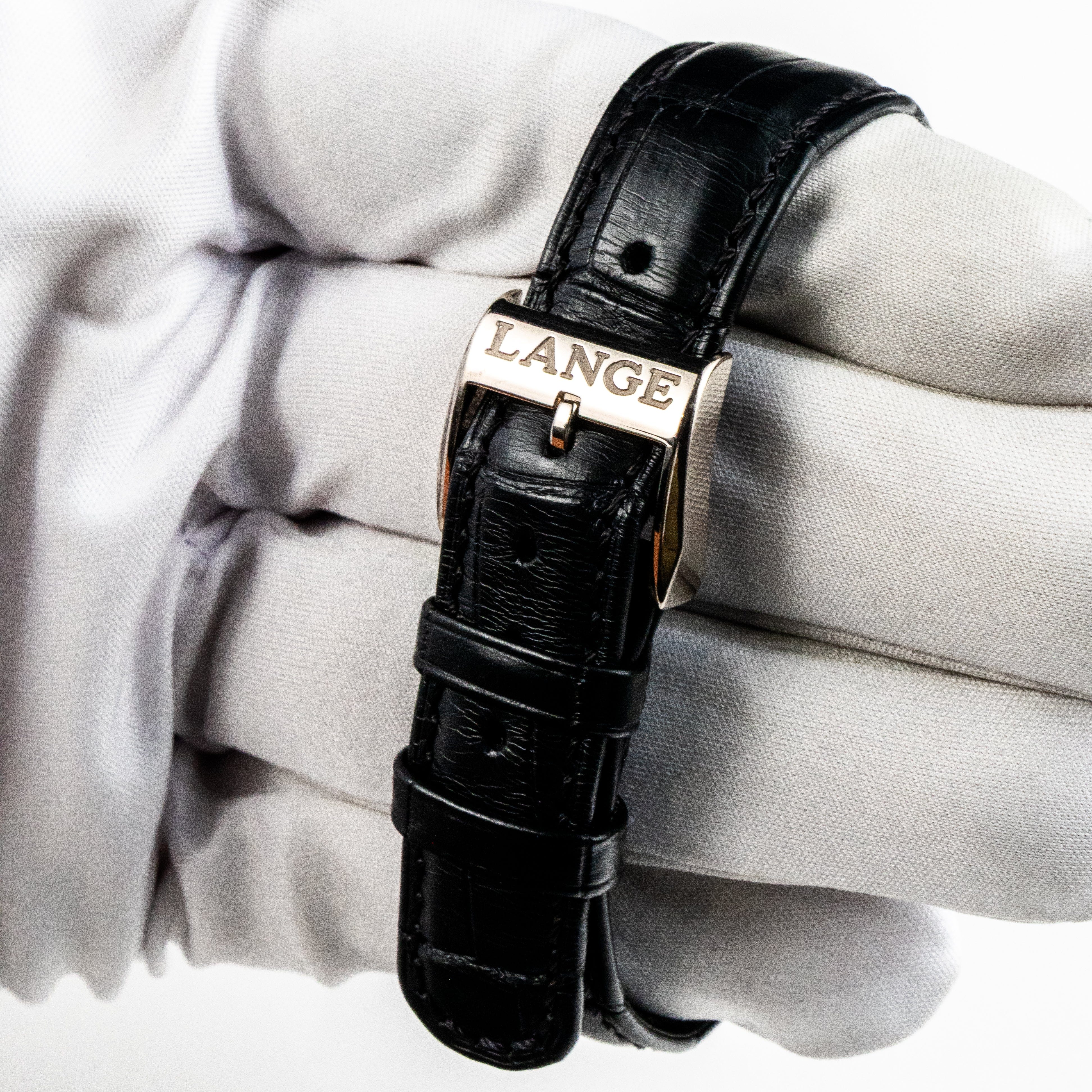 A. Lange & Söhne 192.029 Lange 1 Moon Phase White Gold Black Dial (2023)