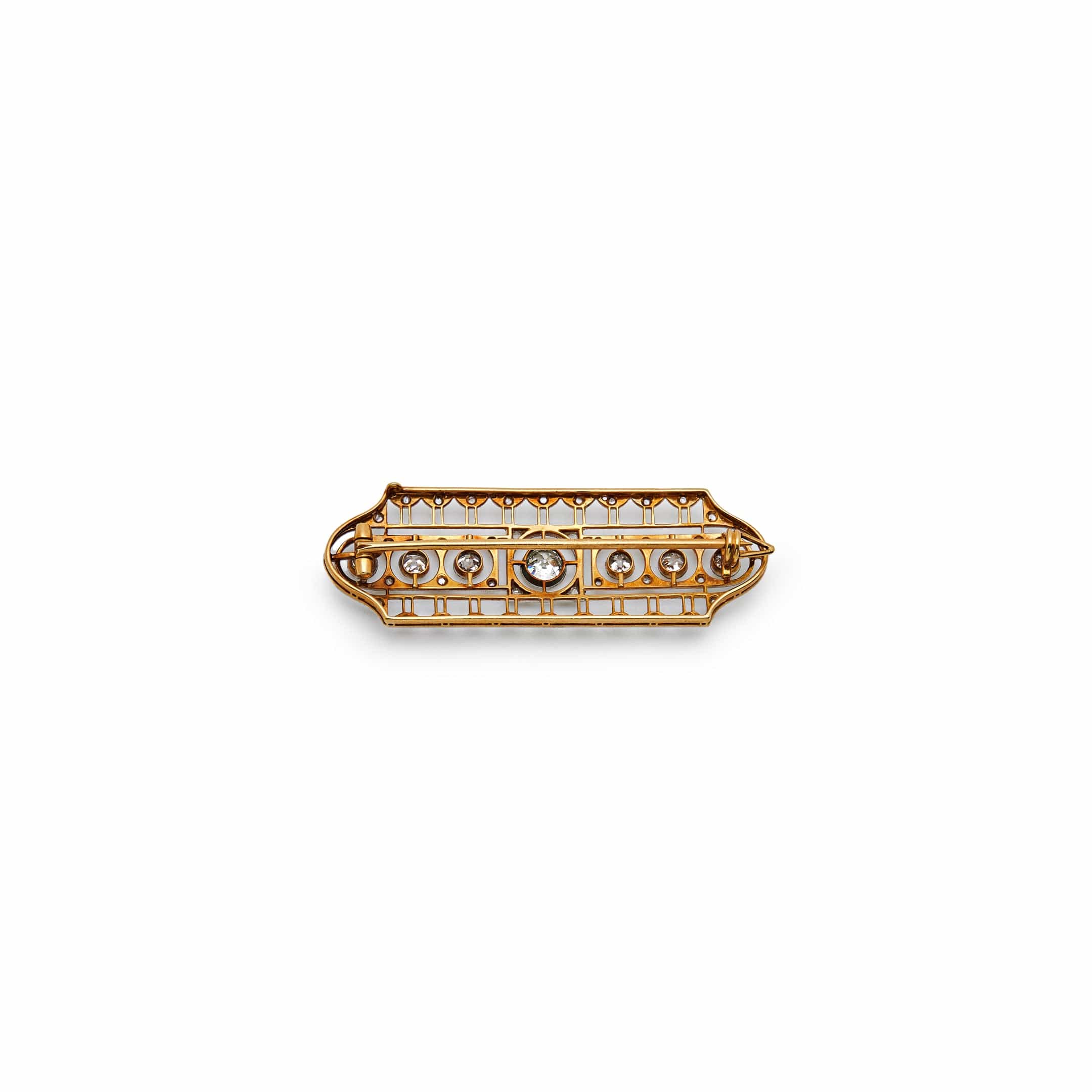 Antique Platinum Gold Brooch