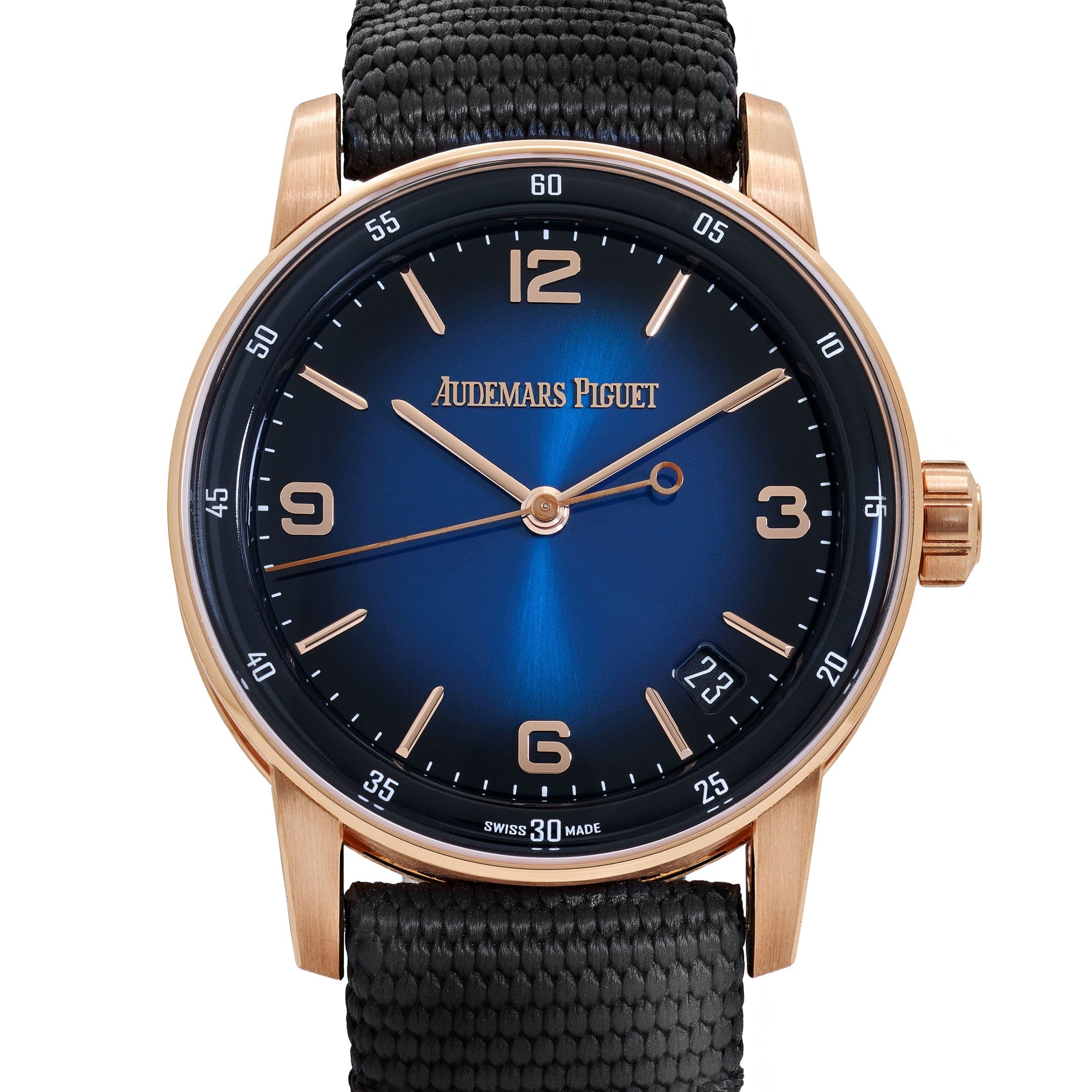 Audemars Piguet Code 11.59 15210OR.OO.A028CR.01 Rose Gold Smoked Lacquered Blue Dial (2023)