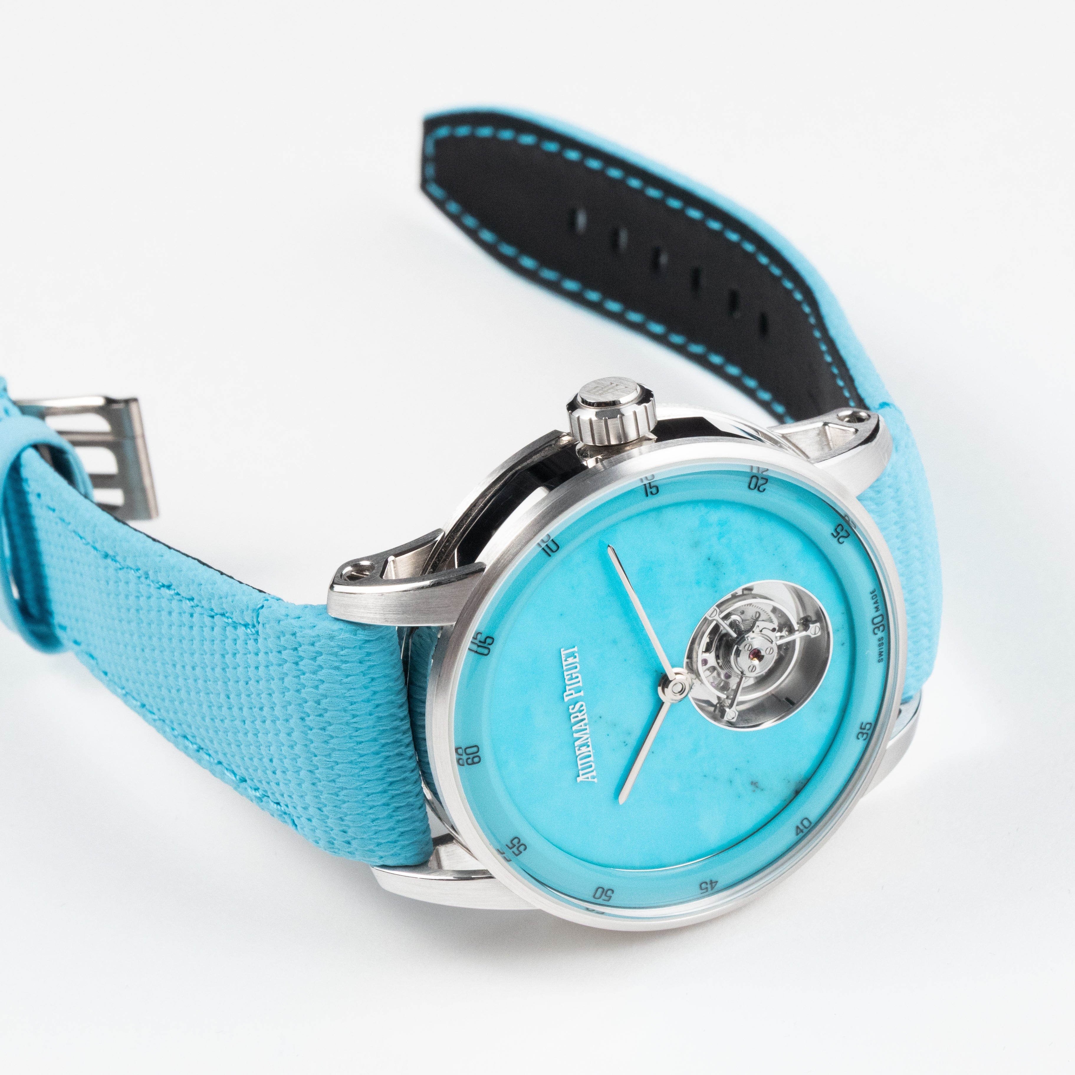 Audemars Piguet Code 11.59 26396PN.OO.D326VE.98 Flying Tourbillon White Gold Platinum Turquoise Stone Dial Limited Edition (2025)