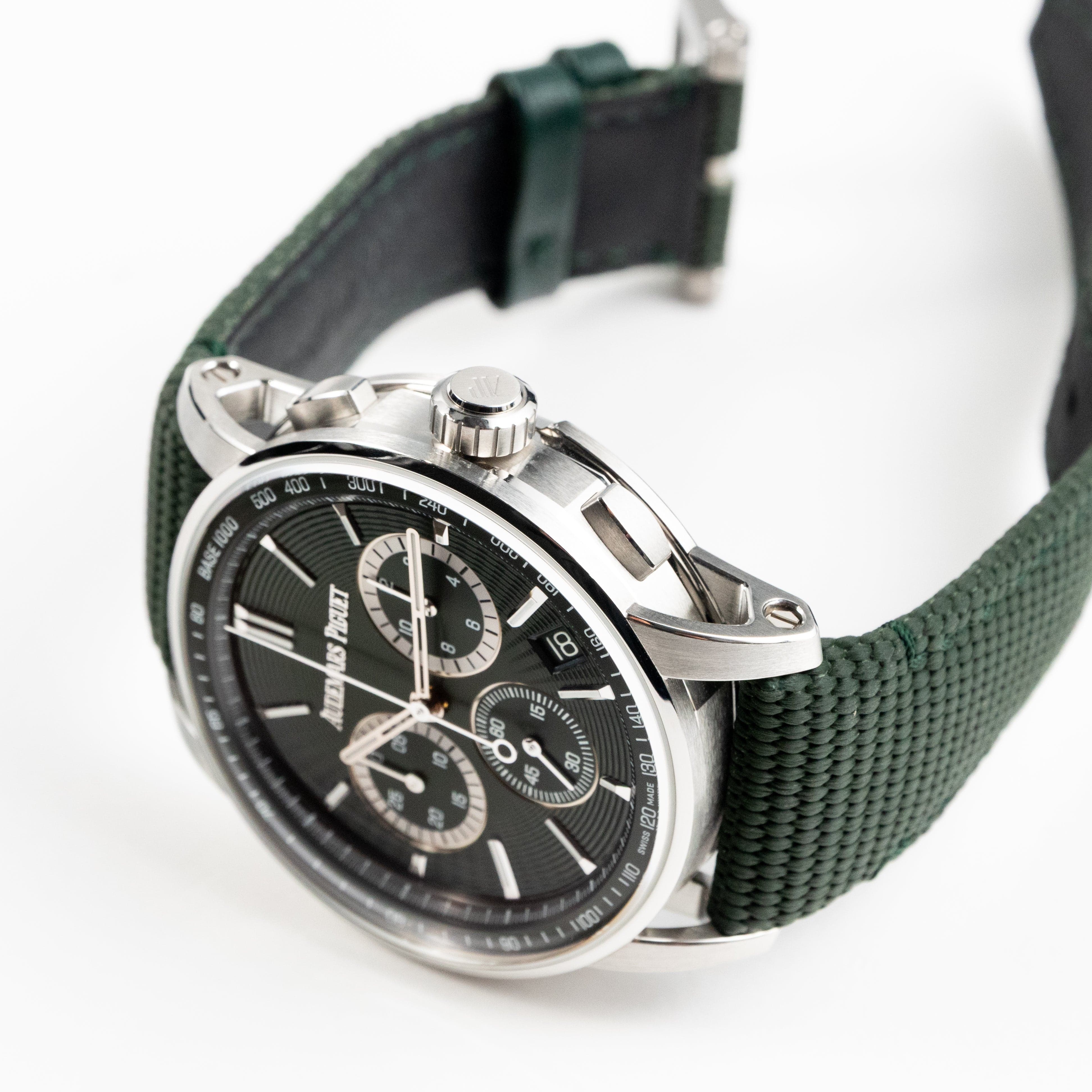 Audemars Piguet Code 11.59 Chronograph 26393ST.OO.A056KB.01 Stainless Steel Green Dial (2023)
