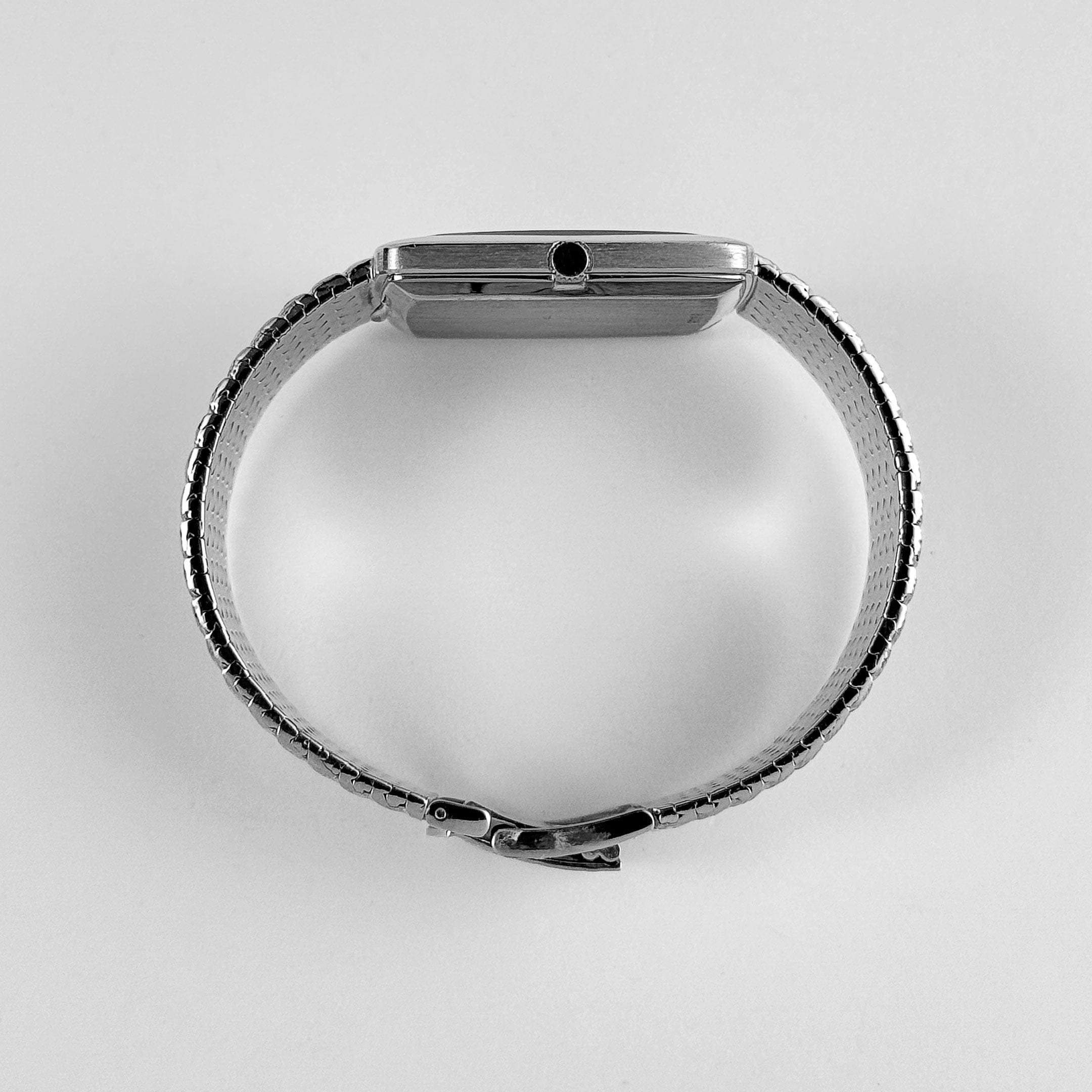 Audemars Piguet Jumbo Square White Gold Silver Diamond Dial