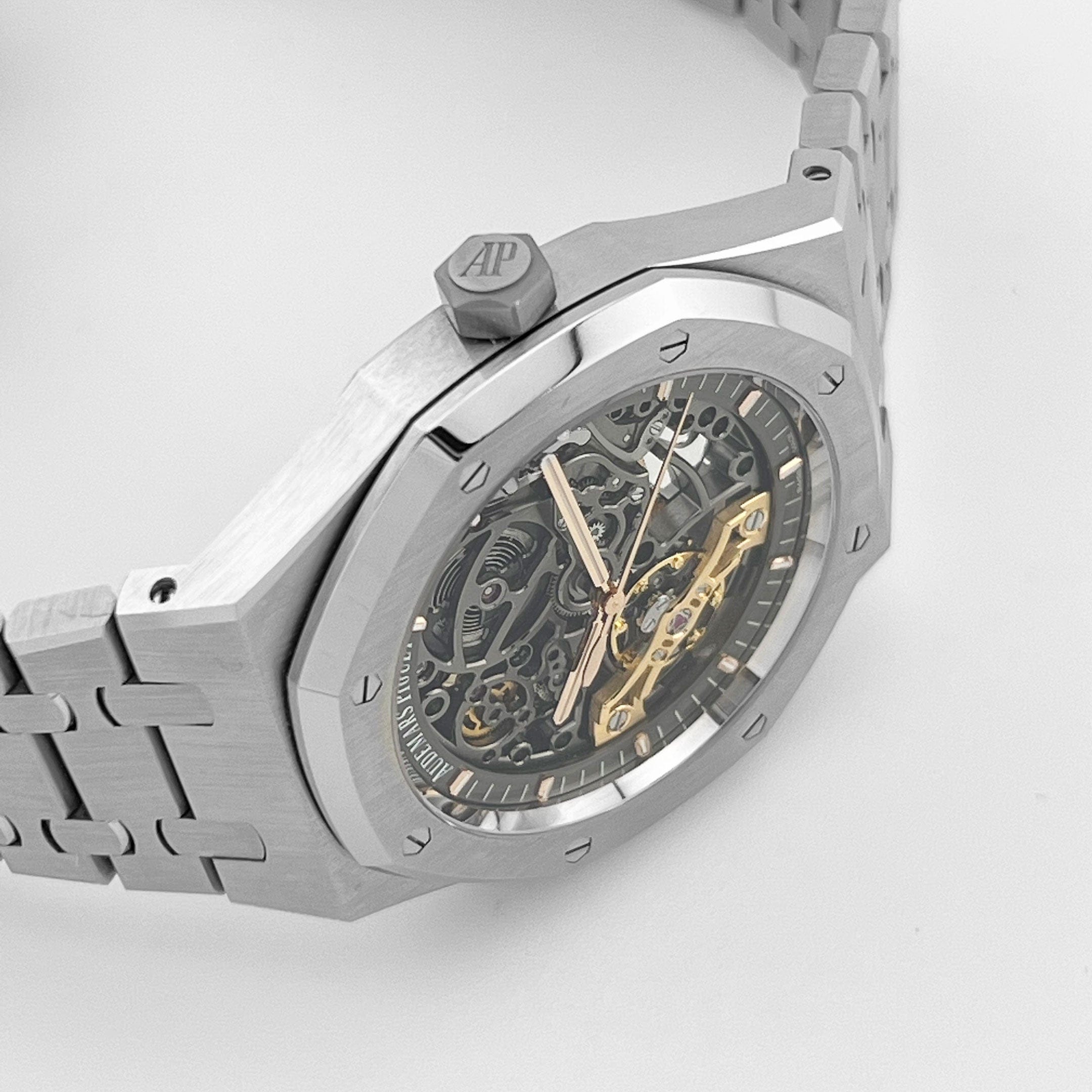 Audemars Piguet Royal Oak 15407ST.OO.1220ST.01 Double Balance Wheel Stainless Steel Openworked Dial (2024)