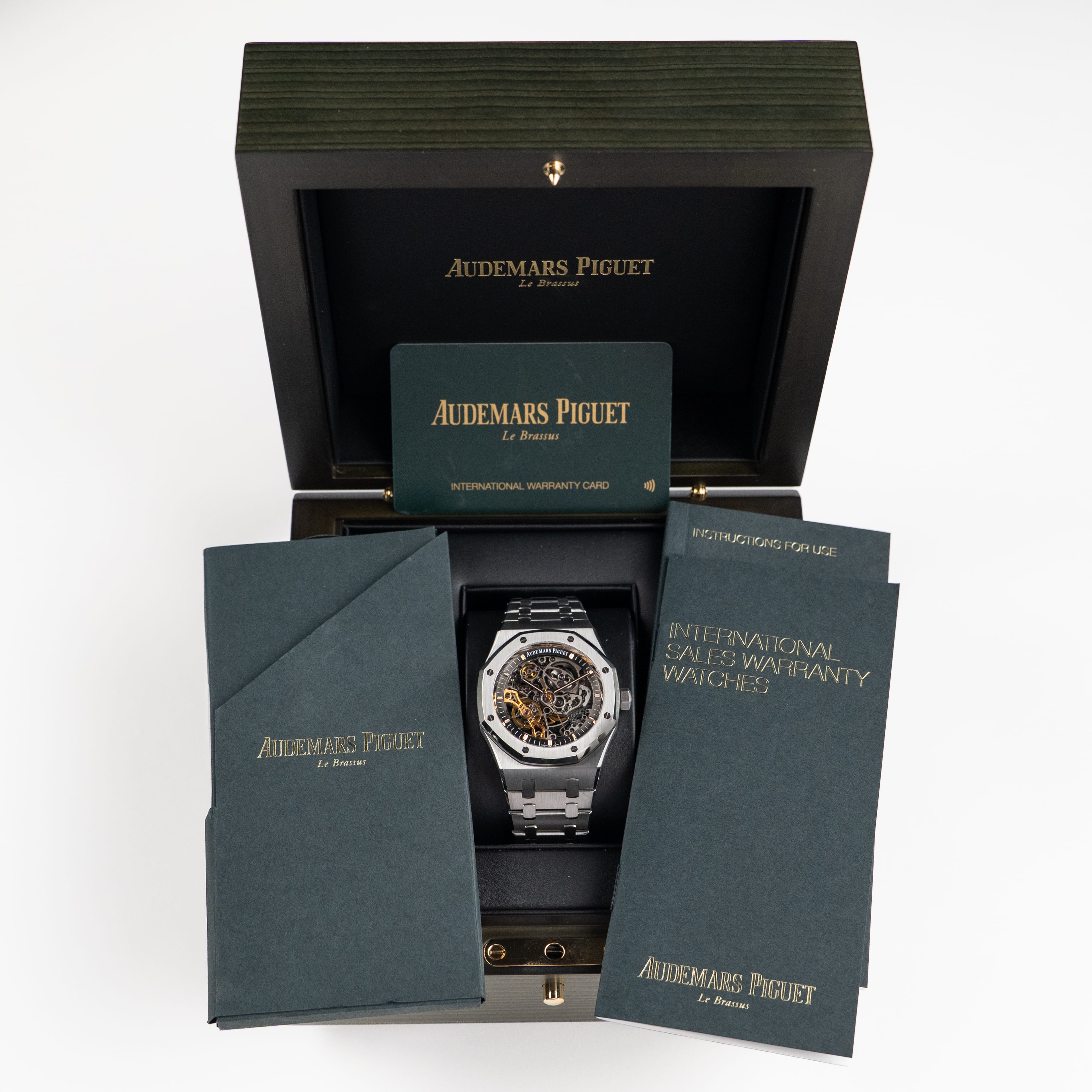 Audemars Piguet Royal Oak 15407ST.OO.1220ST.01 Double Balance Wheel Stainless Steel Openworked Dial