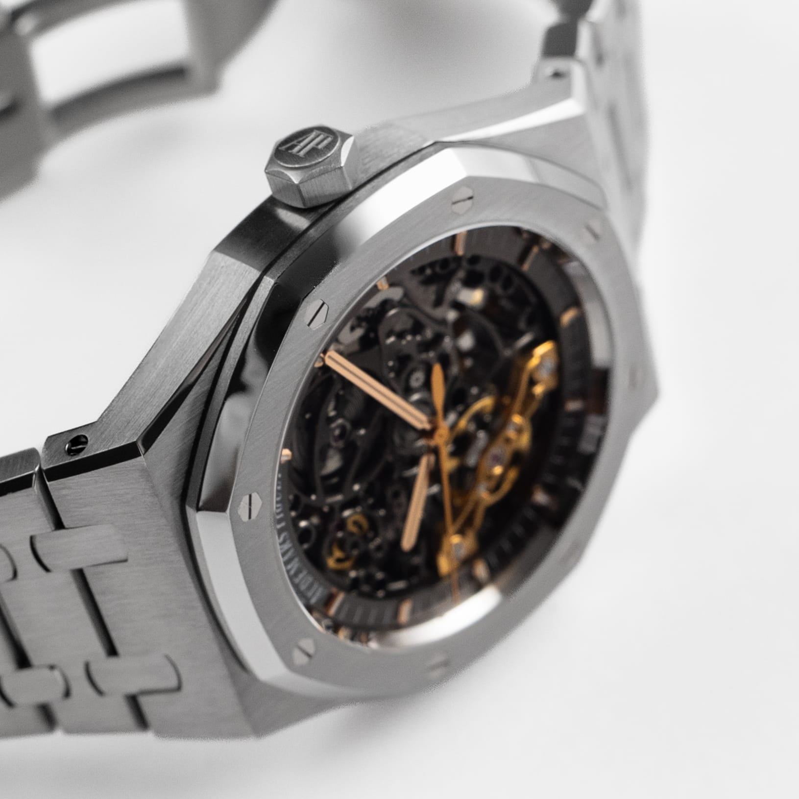 Audemars Piguet Royal Oak 15407ST.OO.1220ST.01 Double Balance Wheel Stainless Steel Openworked Dial