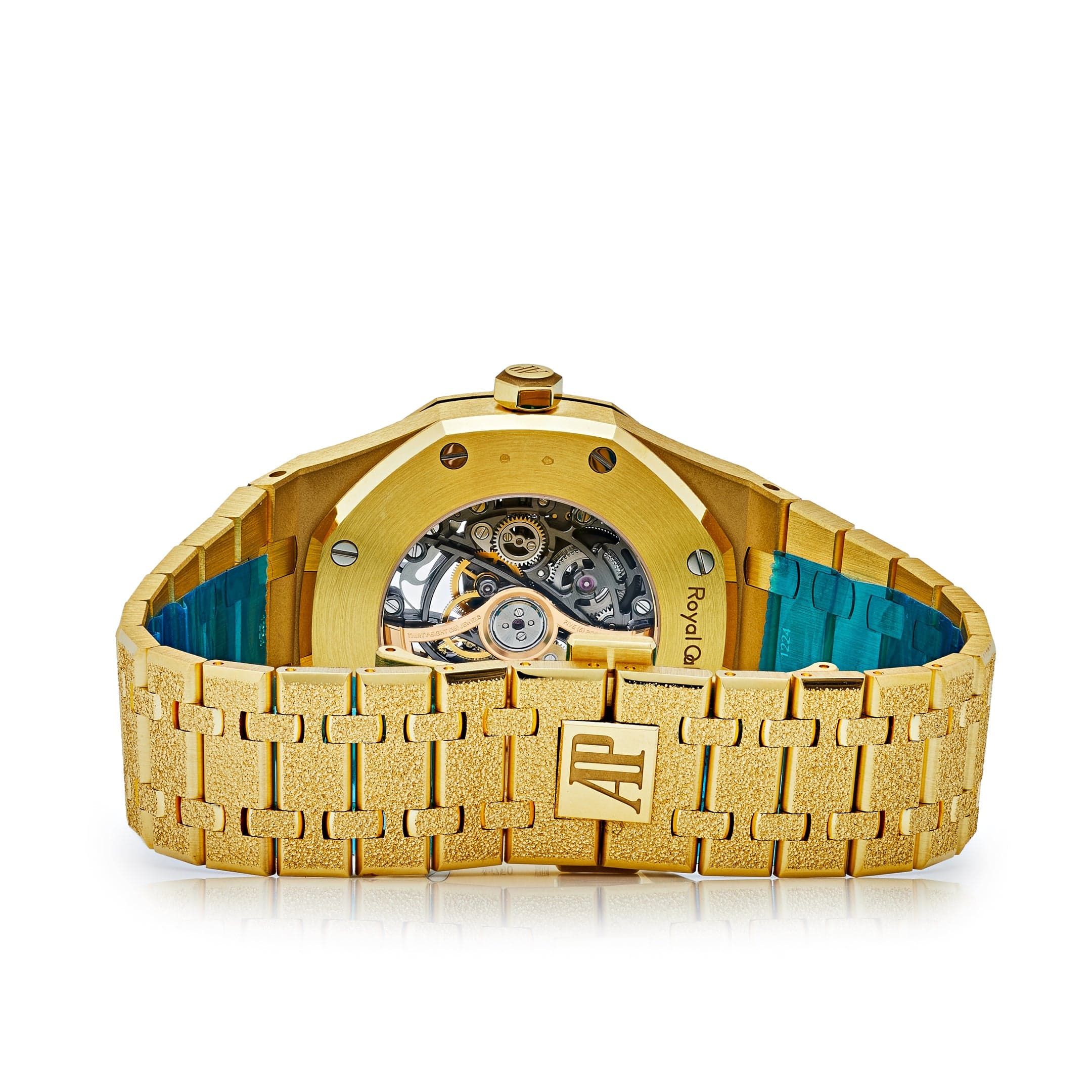 Audemars Piguet Royal Oak Double Balance Wheel Openworked Frosted Yellow Gold 15412BA.ZG.1224BA.01 Wrist Aficionado