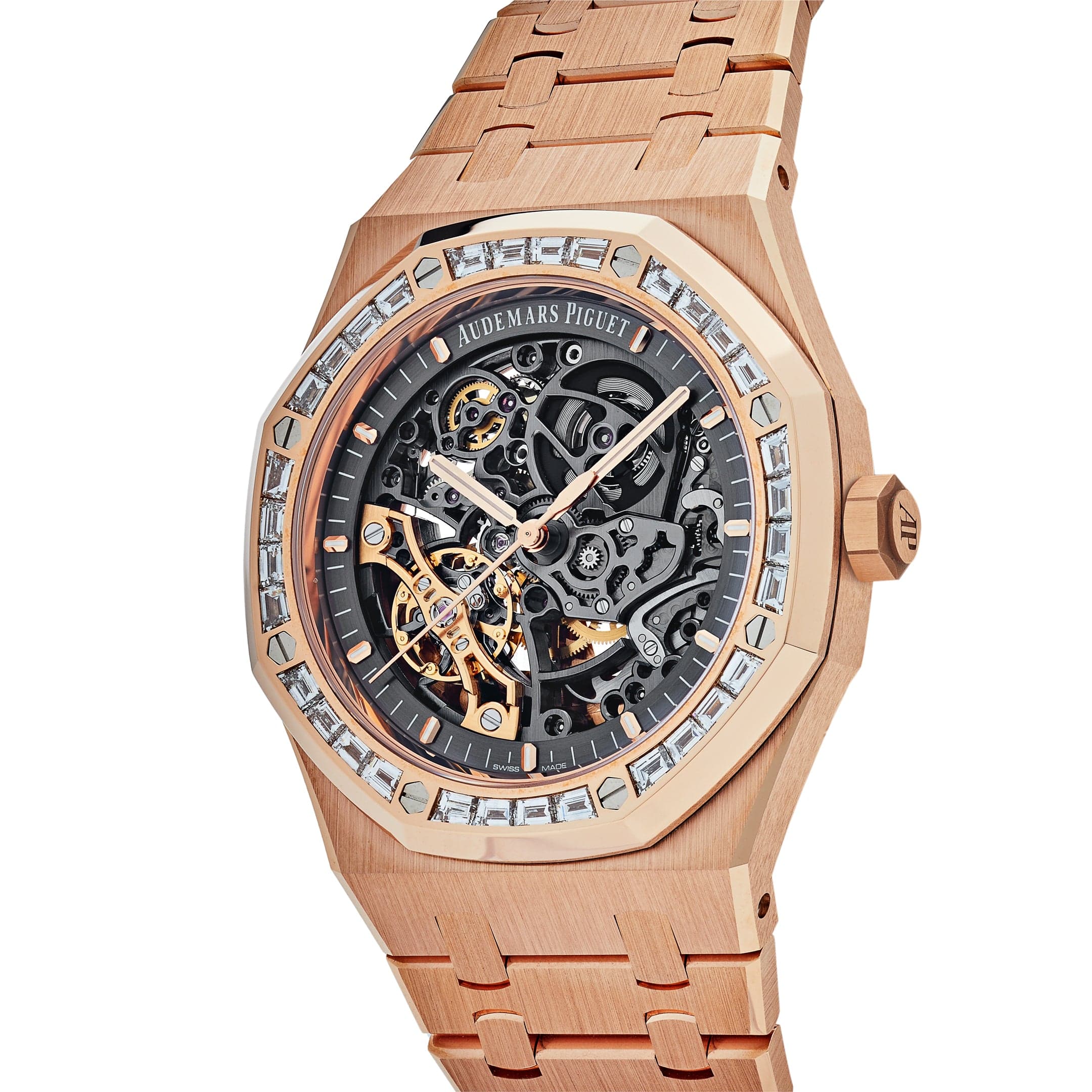 Audemars Piguet Royal Oak Double Balance Wheel Openworked Baguette 15412OR.ZZ.1220OR.01 Wrist Aficionado