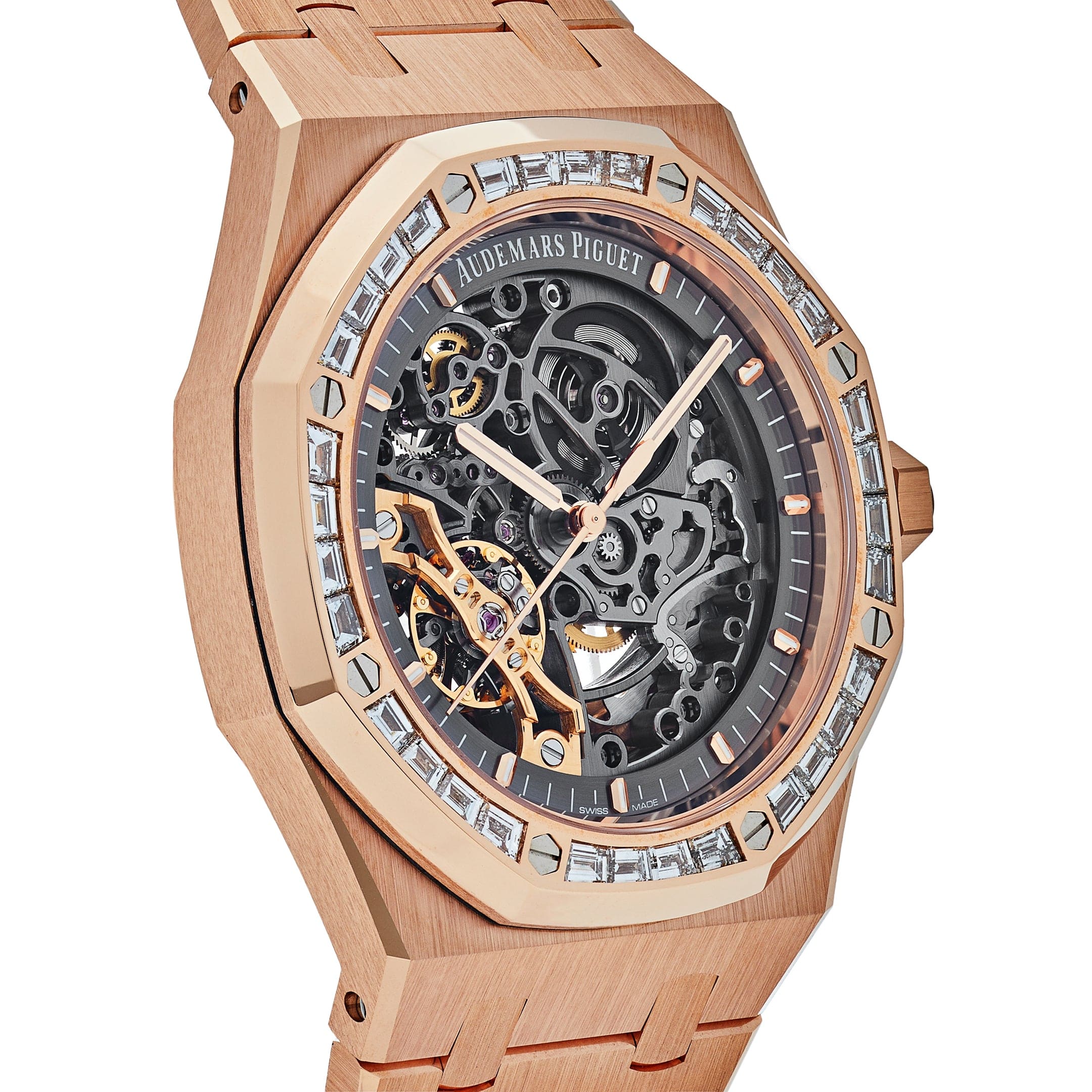 Audemars Piguet Royal Oak Double Balance Wheel Openworked Baguette 15412OR.ZZ.1220OR.01 Wrist Aficionado