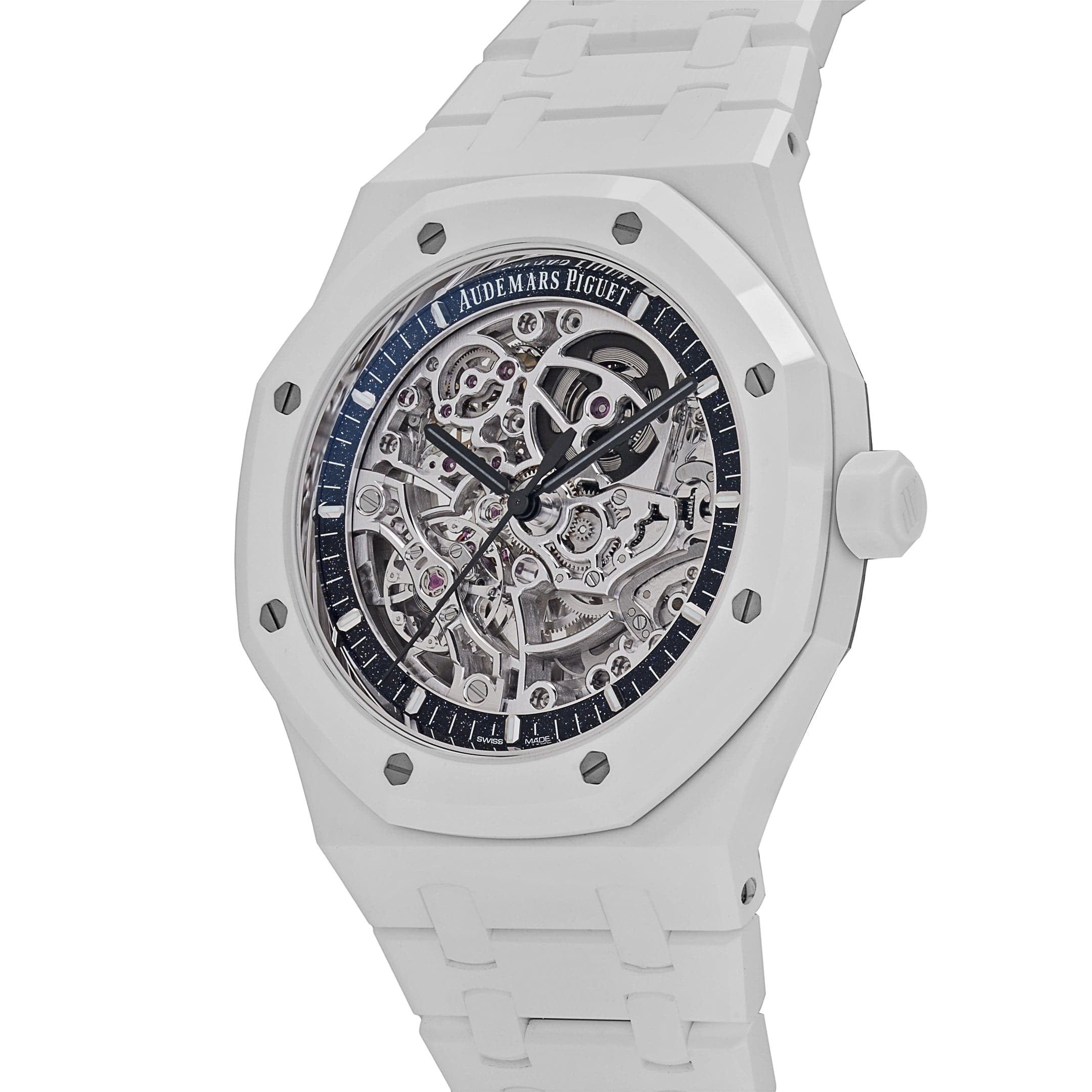 Audemars Piguet Royal Oak 15416CB.OO.1225CB.01 Double Balance Wheel Openworked White Ceramic