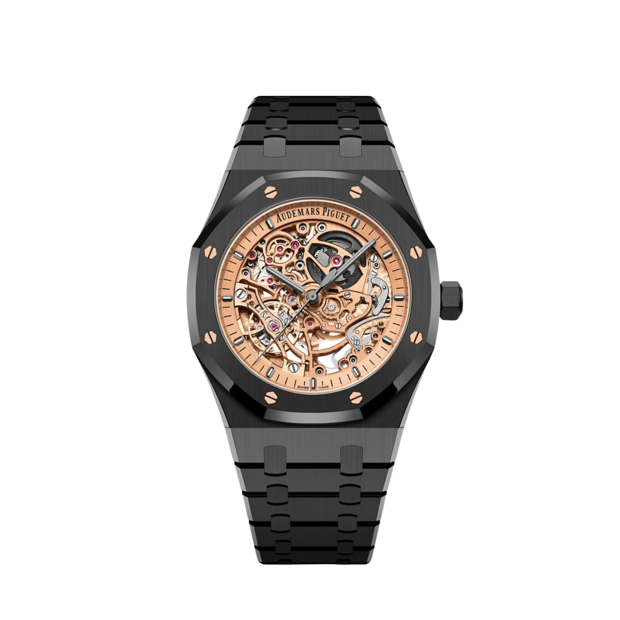 Audemars Piguet Royal Oak 15416CE.OO.1225CE.02 Double Balance Wheel Black Ceramic Openworked Dial Limited Edition