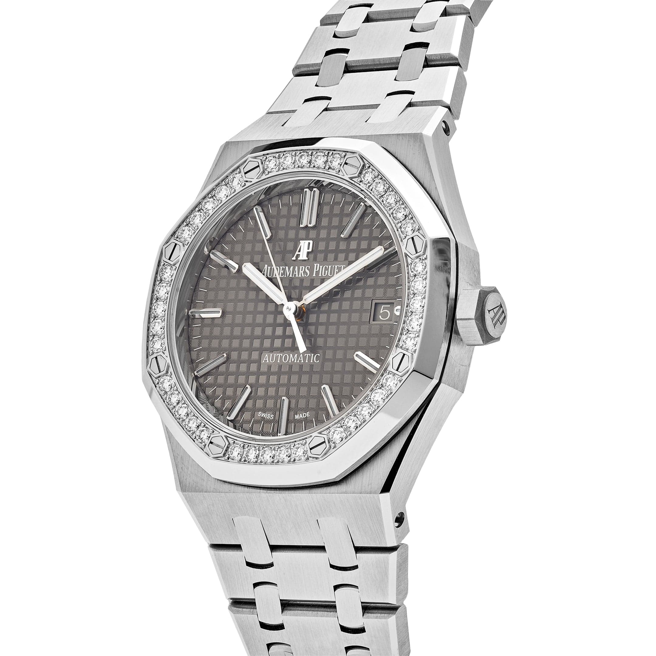 Luxury Watch Audemars Piguet Royal Oak Selfwinding 37mm Grey Dial 15451ST.ZZ.1256ST.02 Wrist Aficionado
