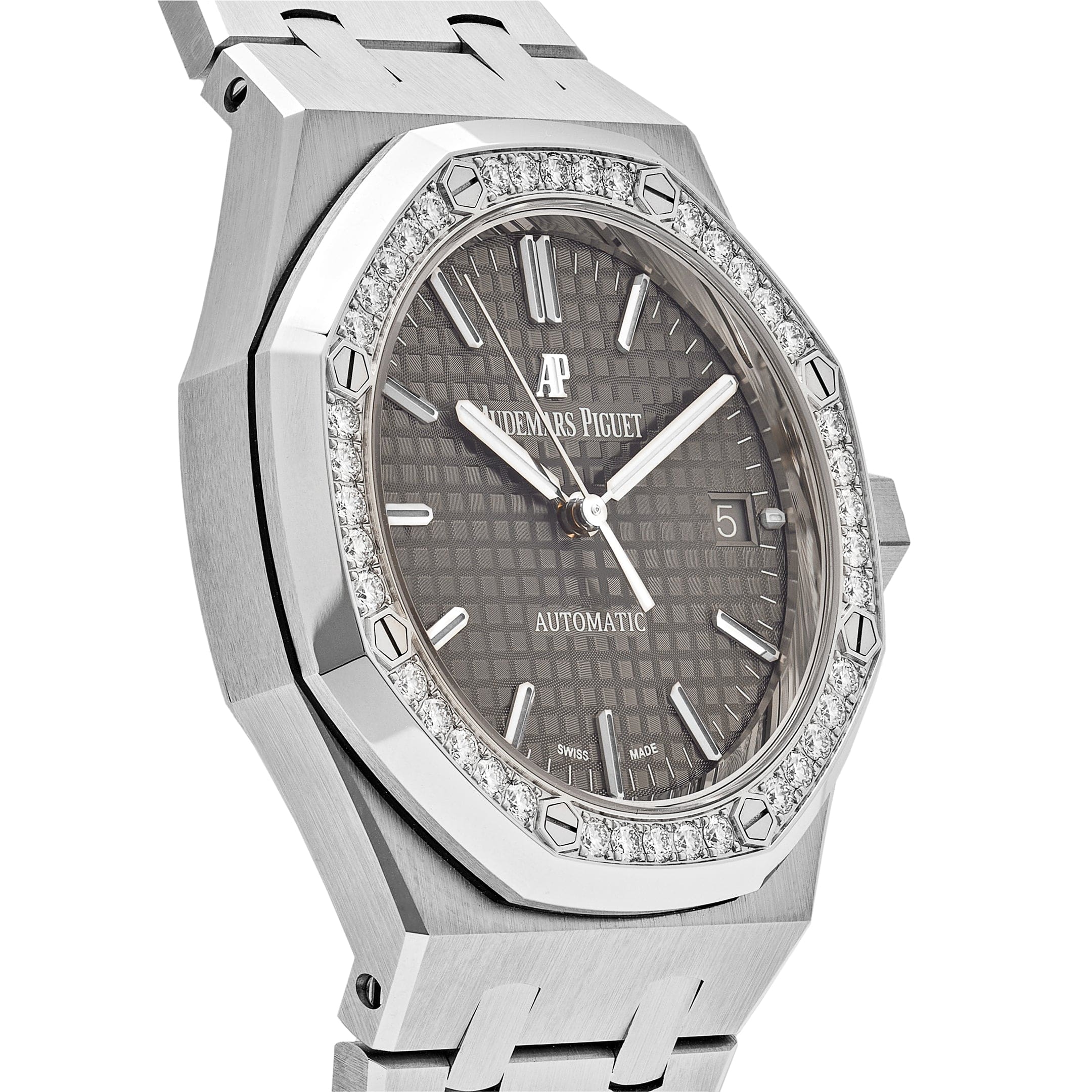 Luxury Watch Audemars Piguet Royal Oak Selfwinding 37mm Grey Dial 15451ST.ZZ.1256ST.02 Wrist Aficionado