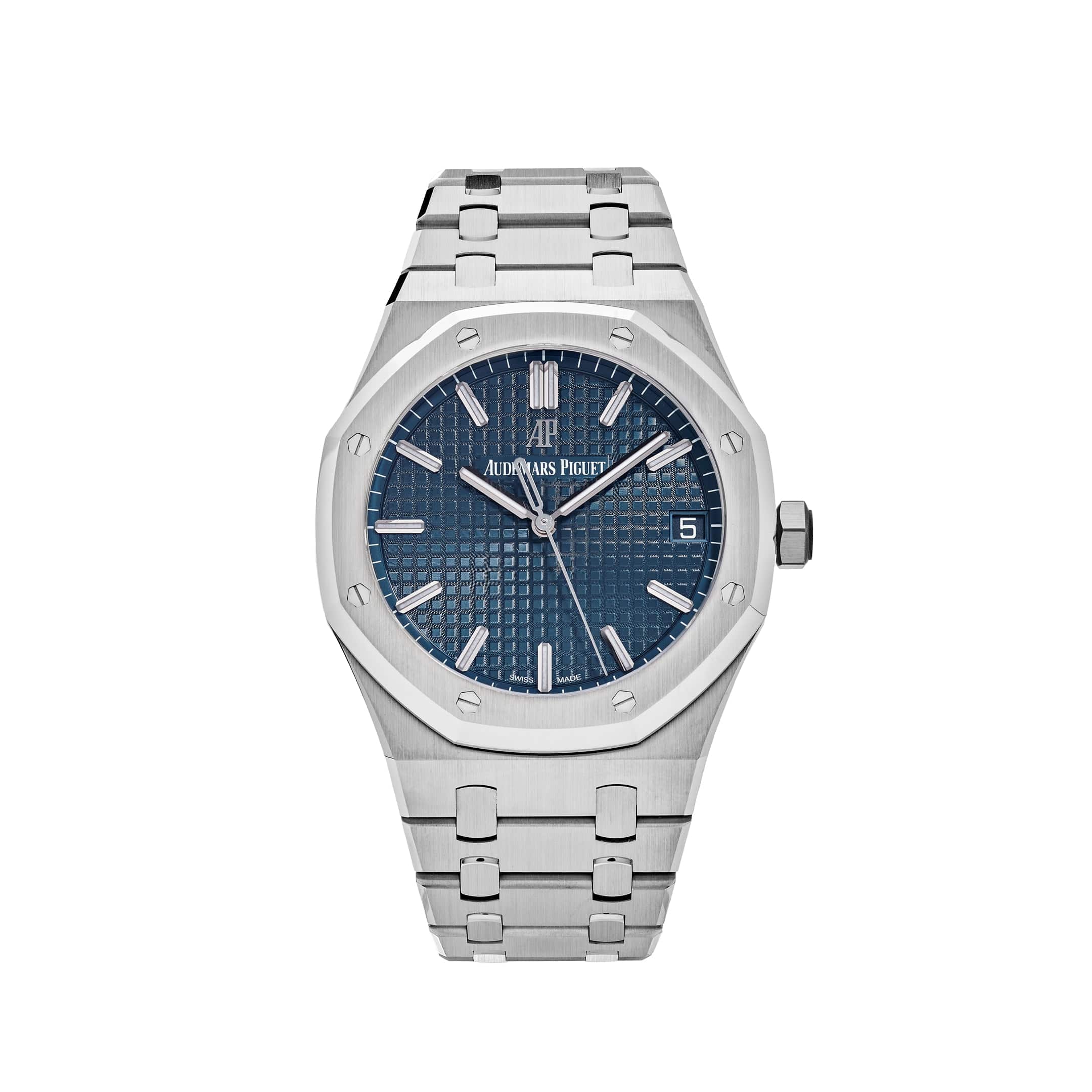 Luxury Watch Audemars Piguet Royal Oak Selfwinding 41mm Stainless Steel Blue Dial 15500ST.OO.1220ST.01 Wrist Aficionado
