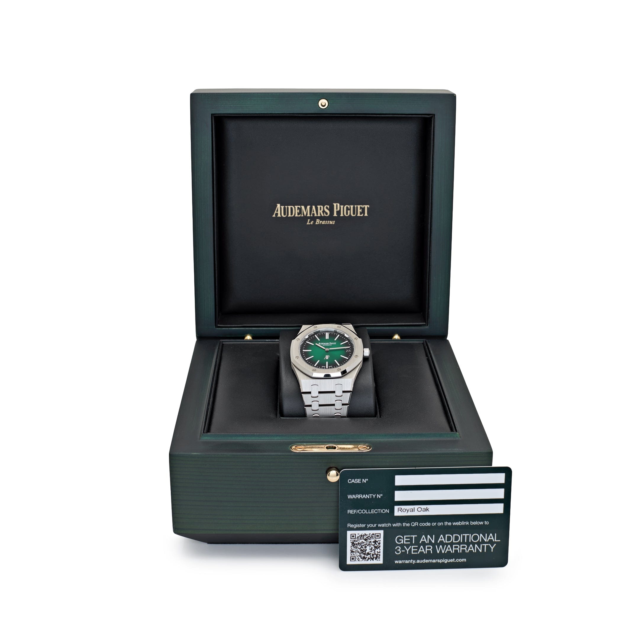 Audemars Piguet Royal Oak 16202PT.OO.1240PT.01 'Jumbo' Extra-Thin '50th Anniversary' Green Dial