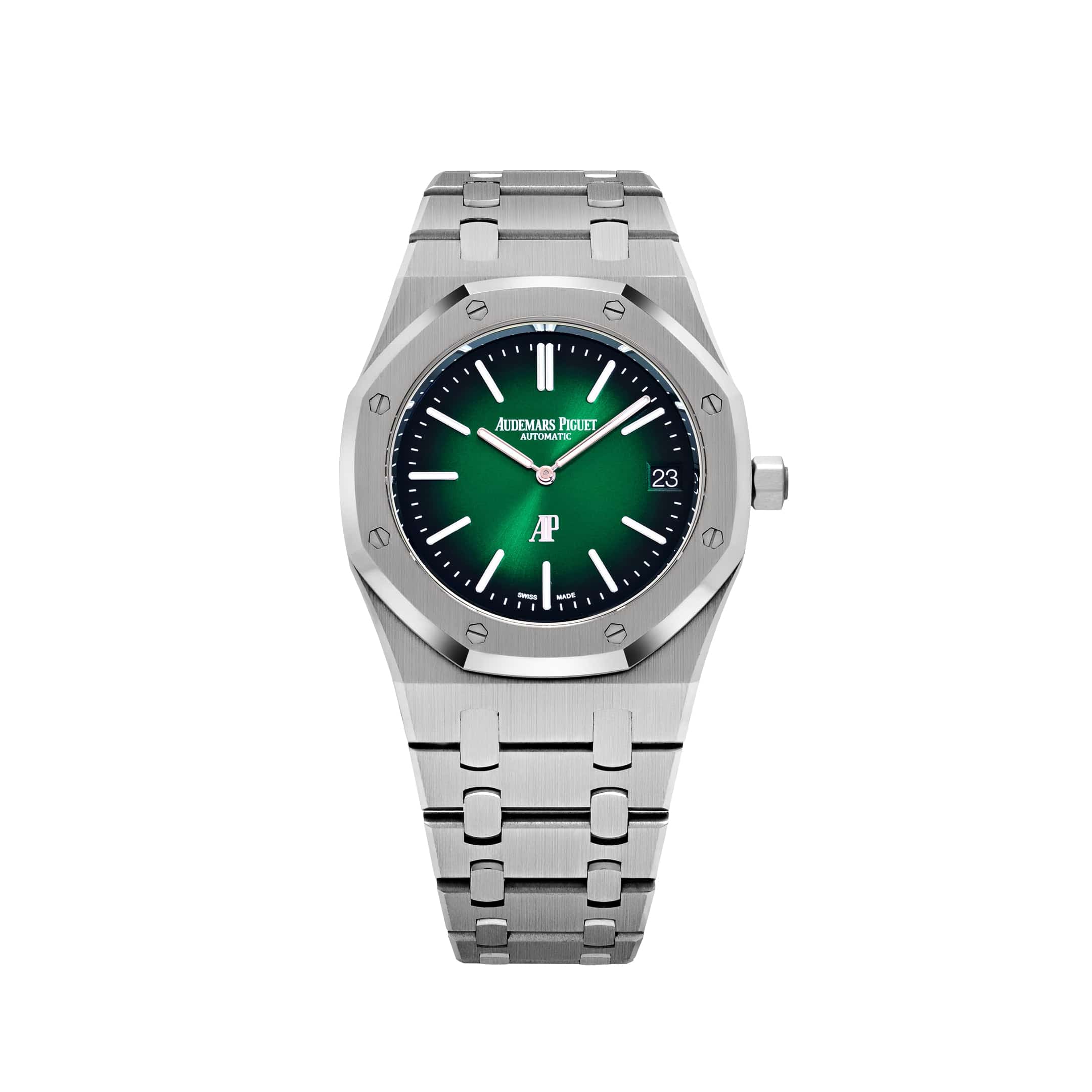 Audemars Piguet Royal Oak 16202PT.OO.1240PT.01 'Jumbo' Extra-Thin '50th Anniversary' Green Dial