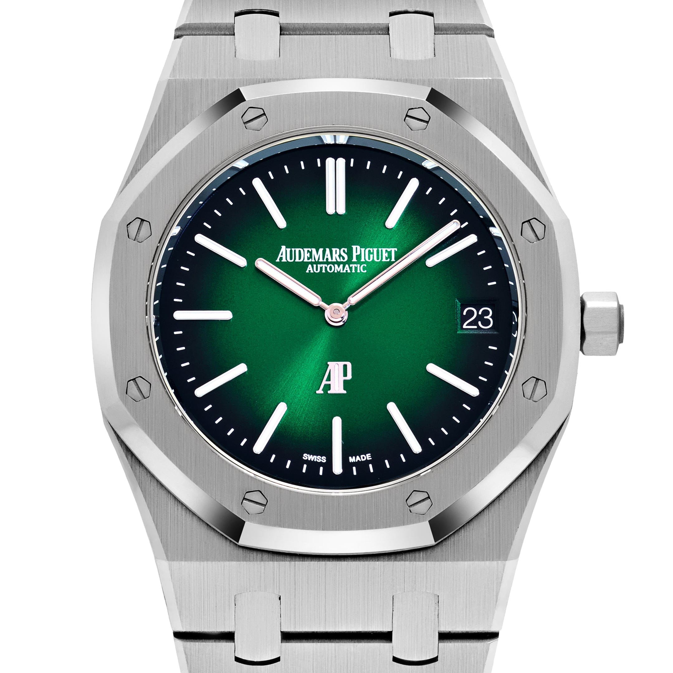 Audemars Piguet Royal Oak 16202PT.OO.1240PT.01 'Jumbo' Extra-Thin Green Dial