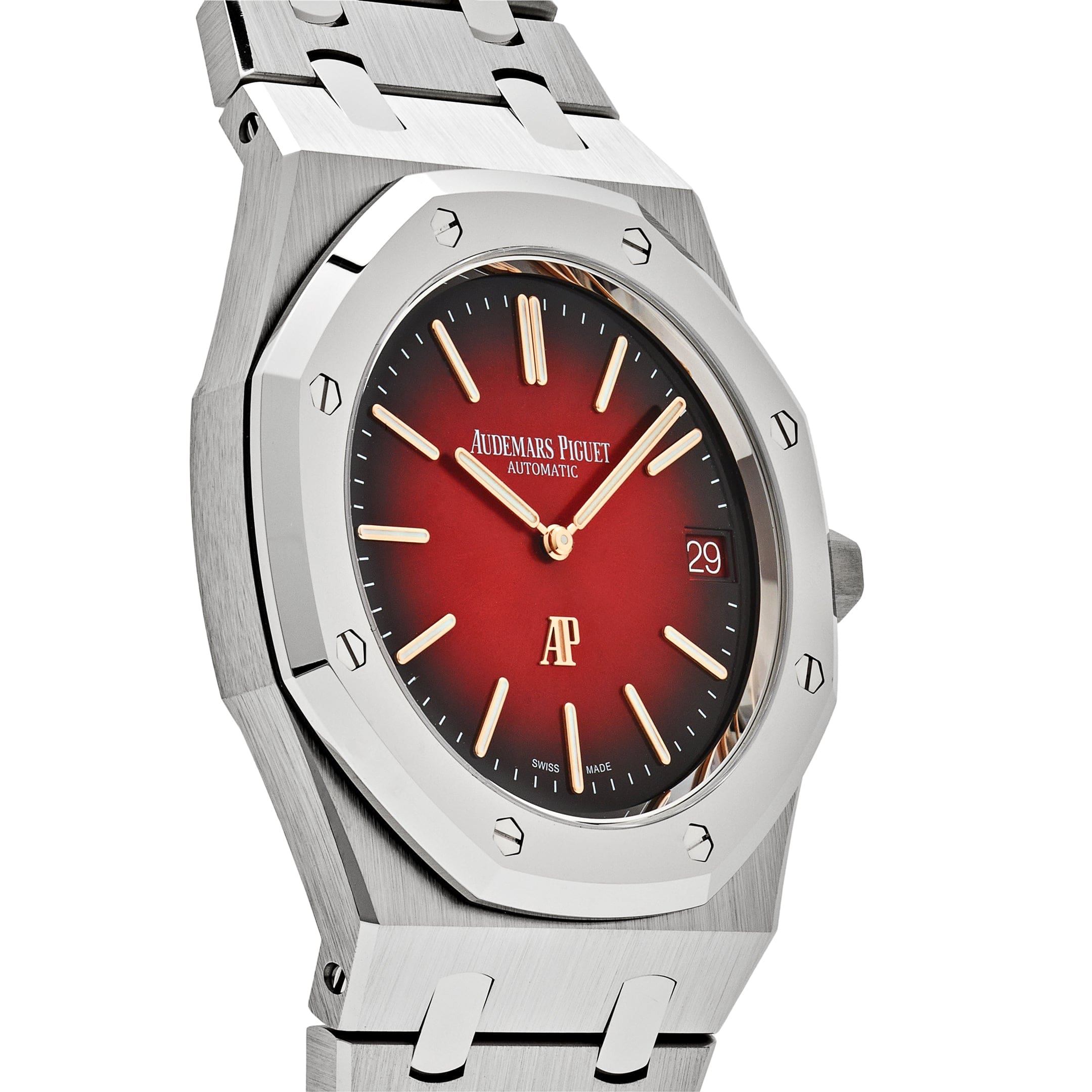 Audemars Piguet Royal Oak 16202XT.OO.1240XT.01 'Jumbo' Extra-Thin Titanium Burgundy Dial (2023)