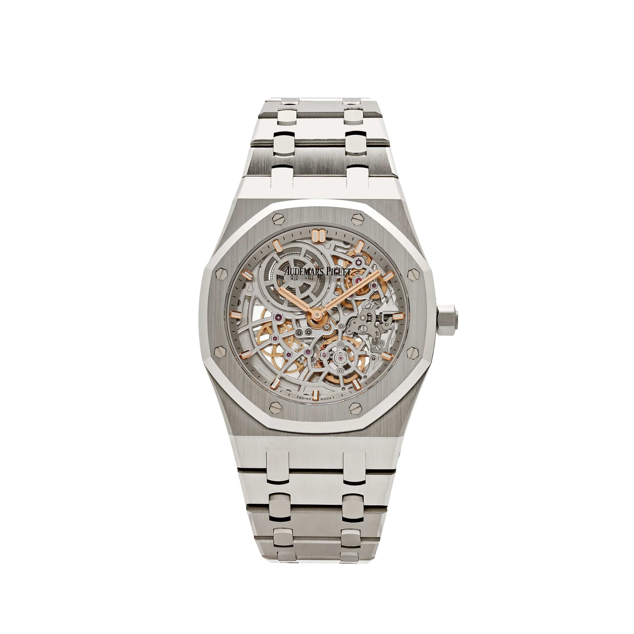 Audemars Piguet Royal Oak 16204ST.OO.1240ST.01 'Jumbo' 50th Anniversary Stainless Steel Extra-Thin Openworked (2022)