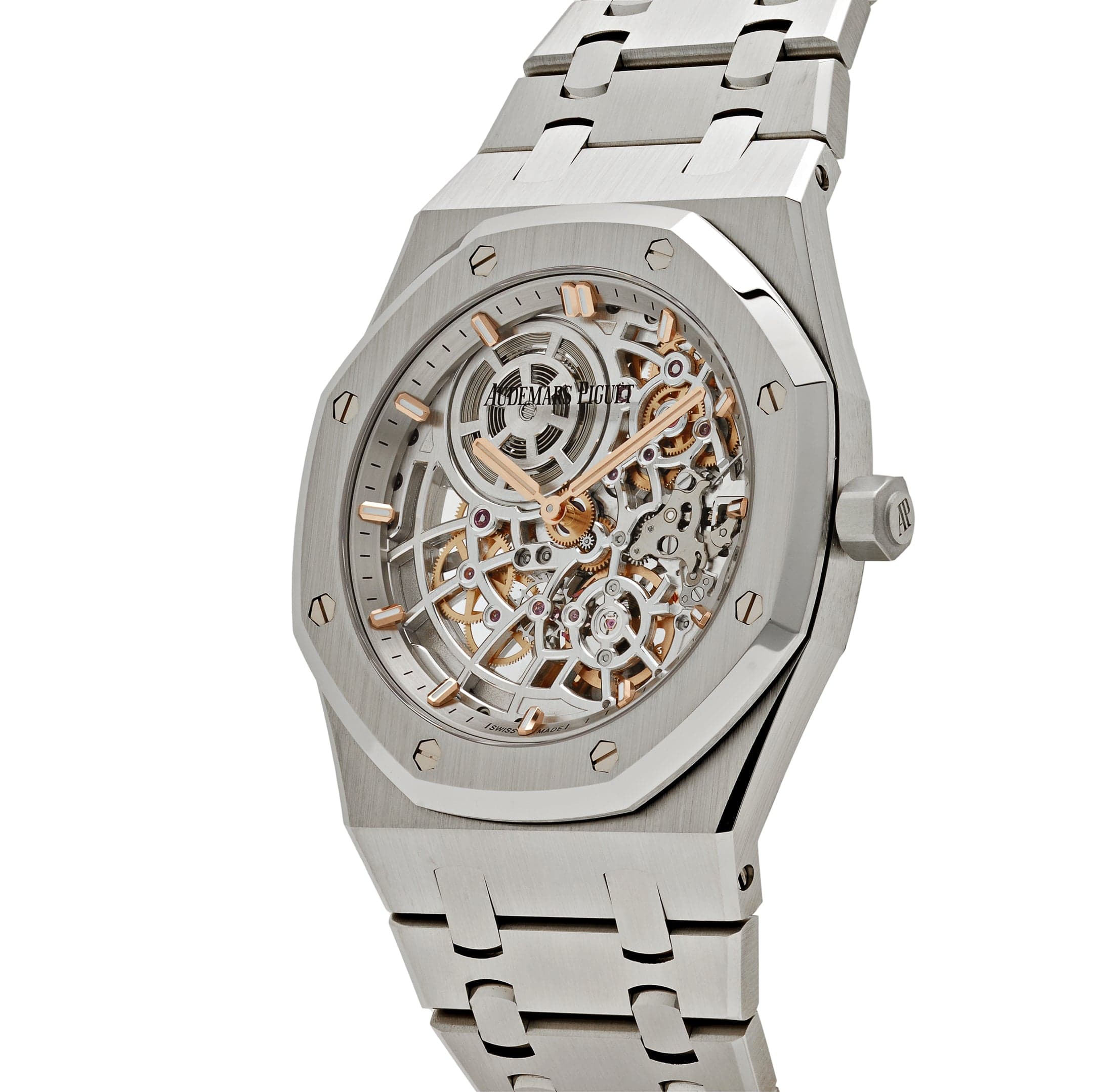 Audemars Piguet Royal Oak 16204ST.OO.1240ST.01 'Jumbo Extra-Thin' 50th Anniversary Stainless Steel Openworked