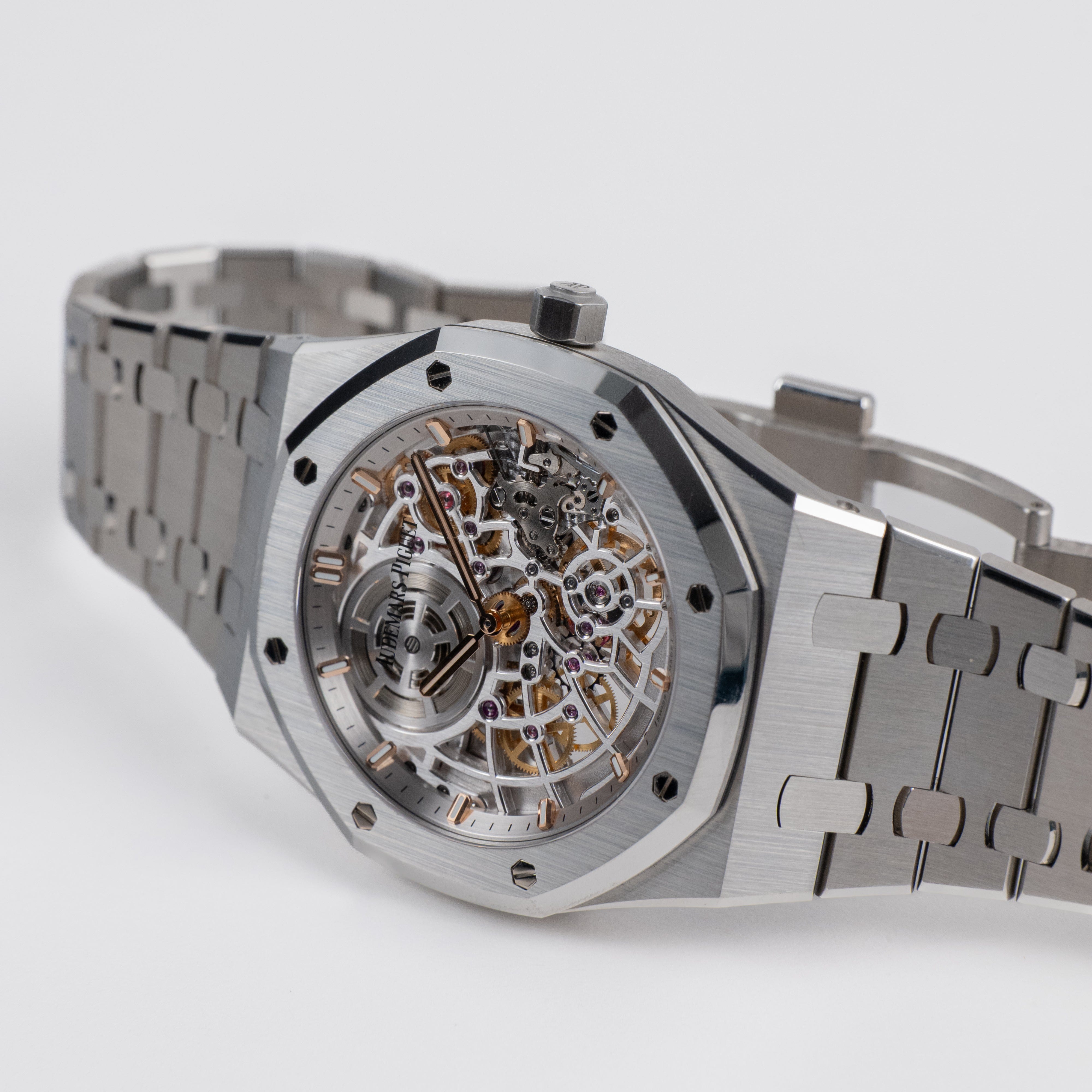 Audemars Piguet Royal Oak 16204ST.OO.1240ST.01 'Jumbo Extra-Thin' 50th Anniversary Stainless Steel Openworked