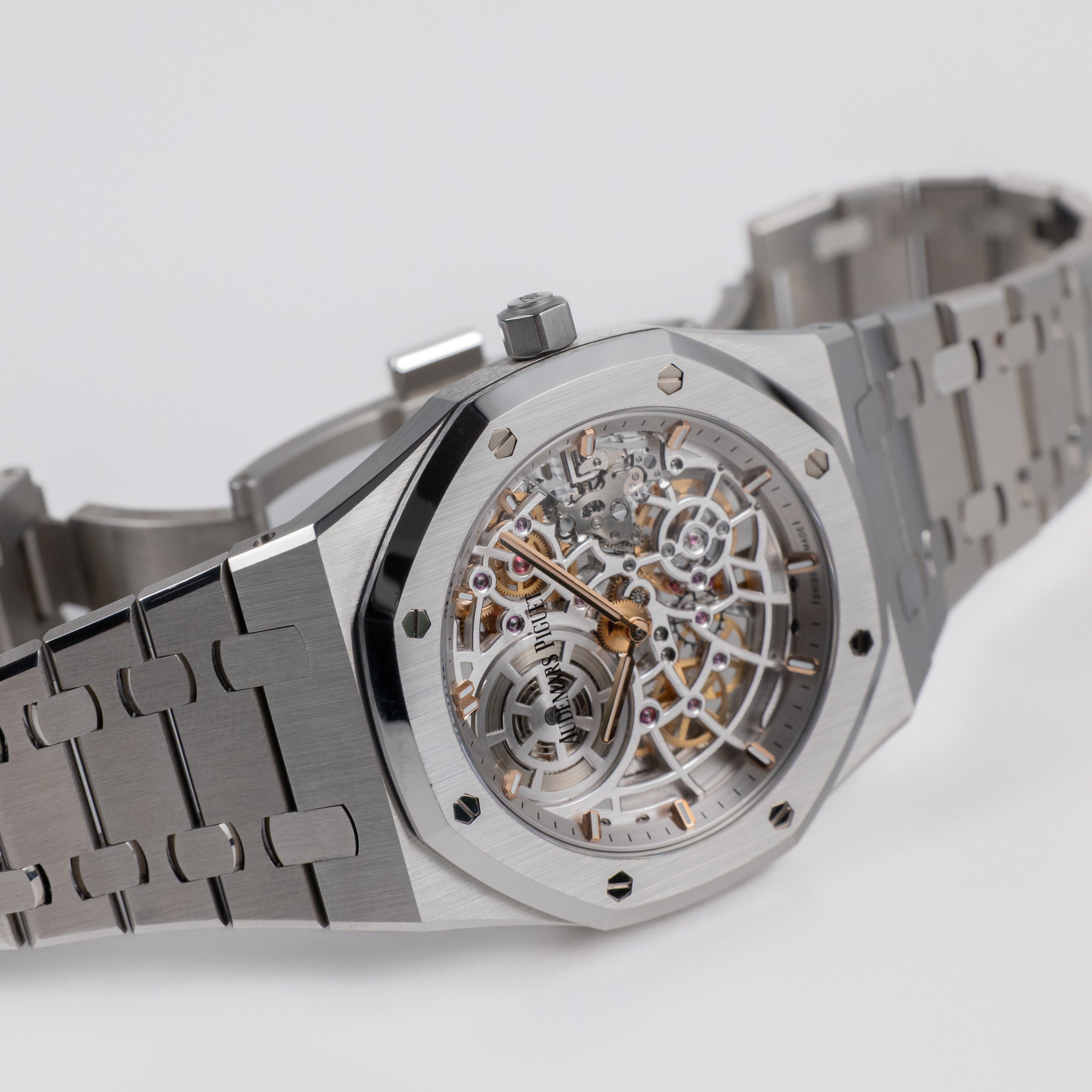 Audemars Piguet Royal Oak 16204ST.OO.1240ST.01 'Jumbo Extra-Thin' 50th Anniversary Stainless Steel Openworked