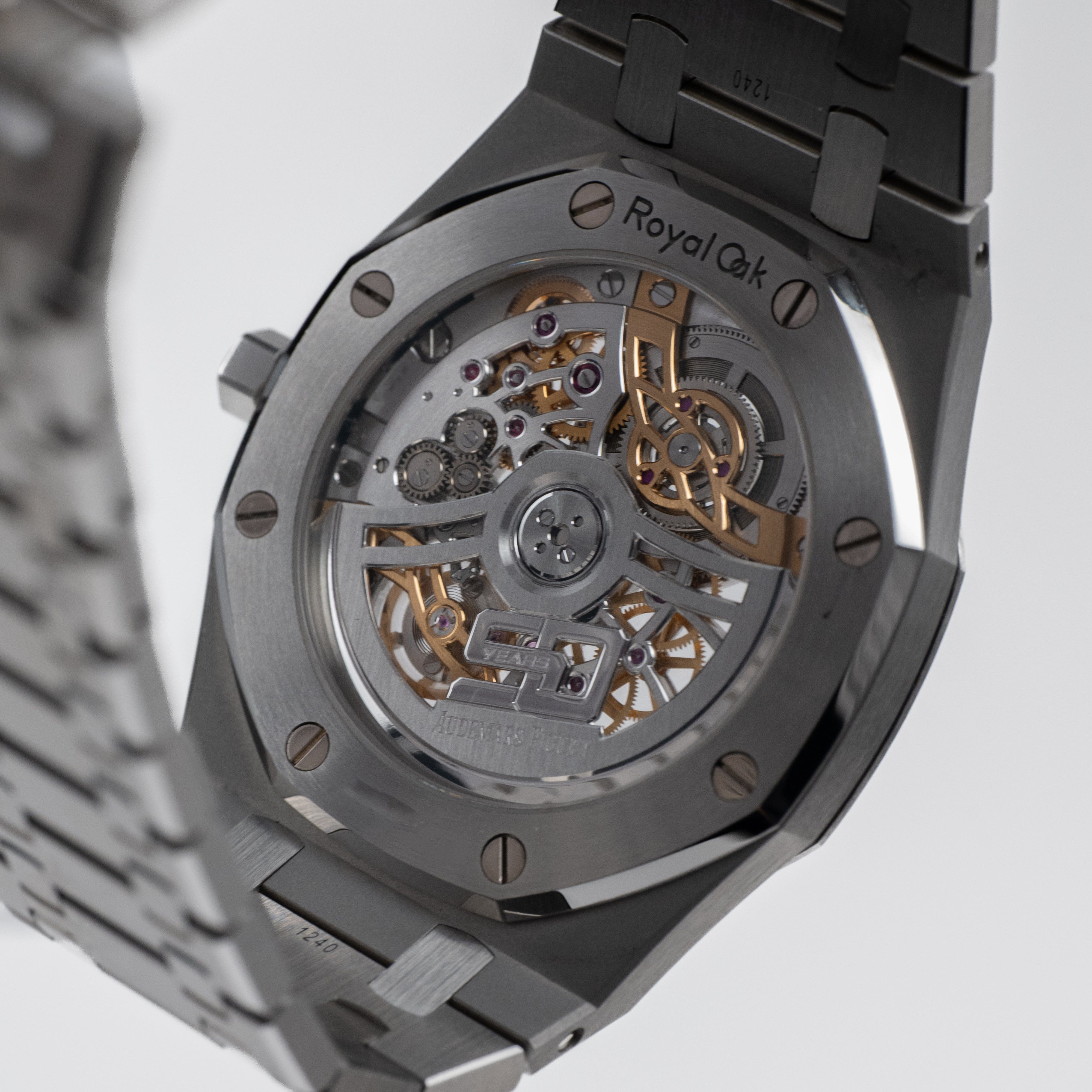 Audemars Piguet Royal Oak 16204ST.OO.1240ST.01 'Jumbo Extra-Thin' 50th Anniversary Stainless Steel Openworked