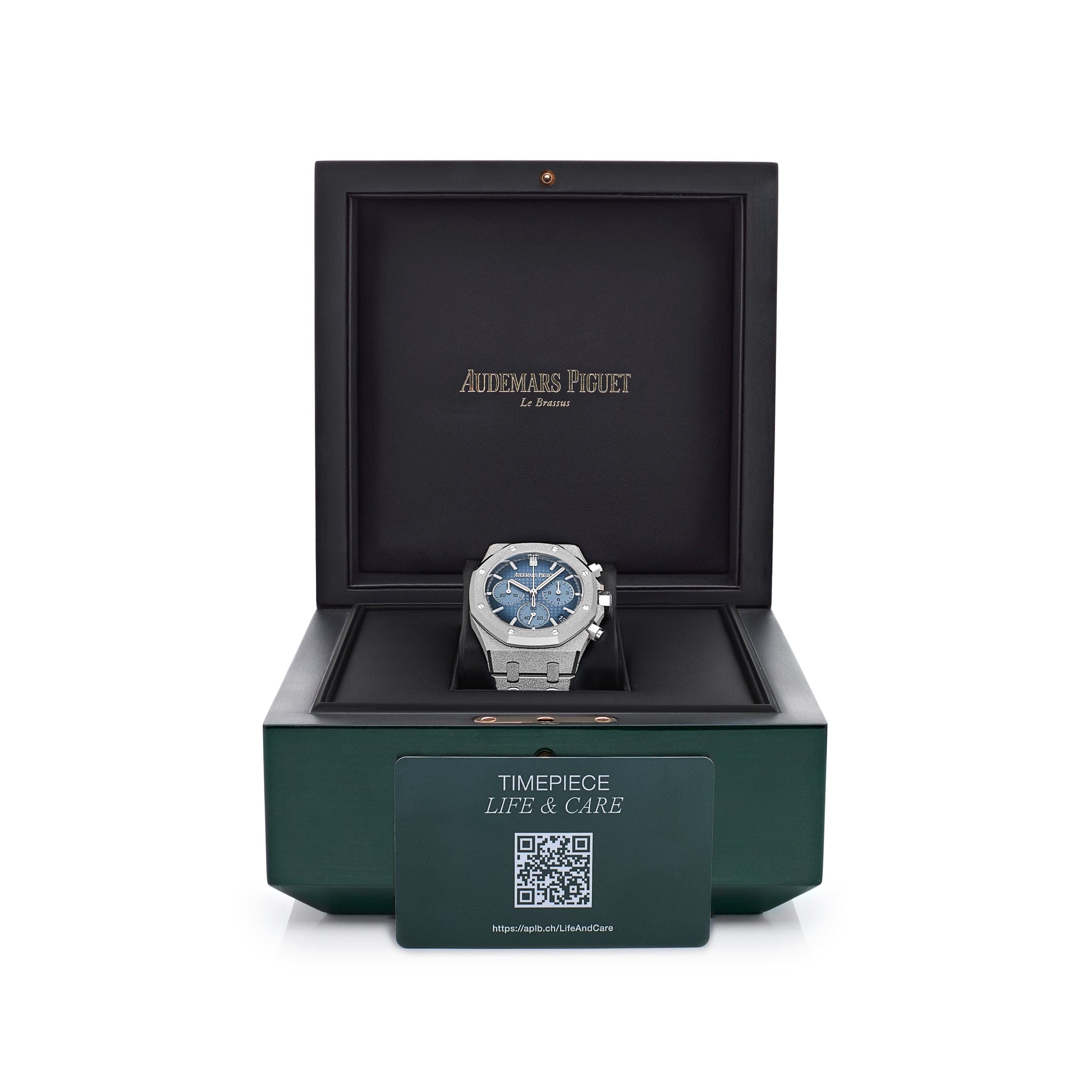 Audemars Piguet Royal Oak 26240BC.GG.1324BC.02 Chronograph Frosted White Gold Light Blue Dial (2024)