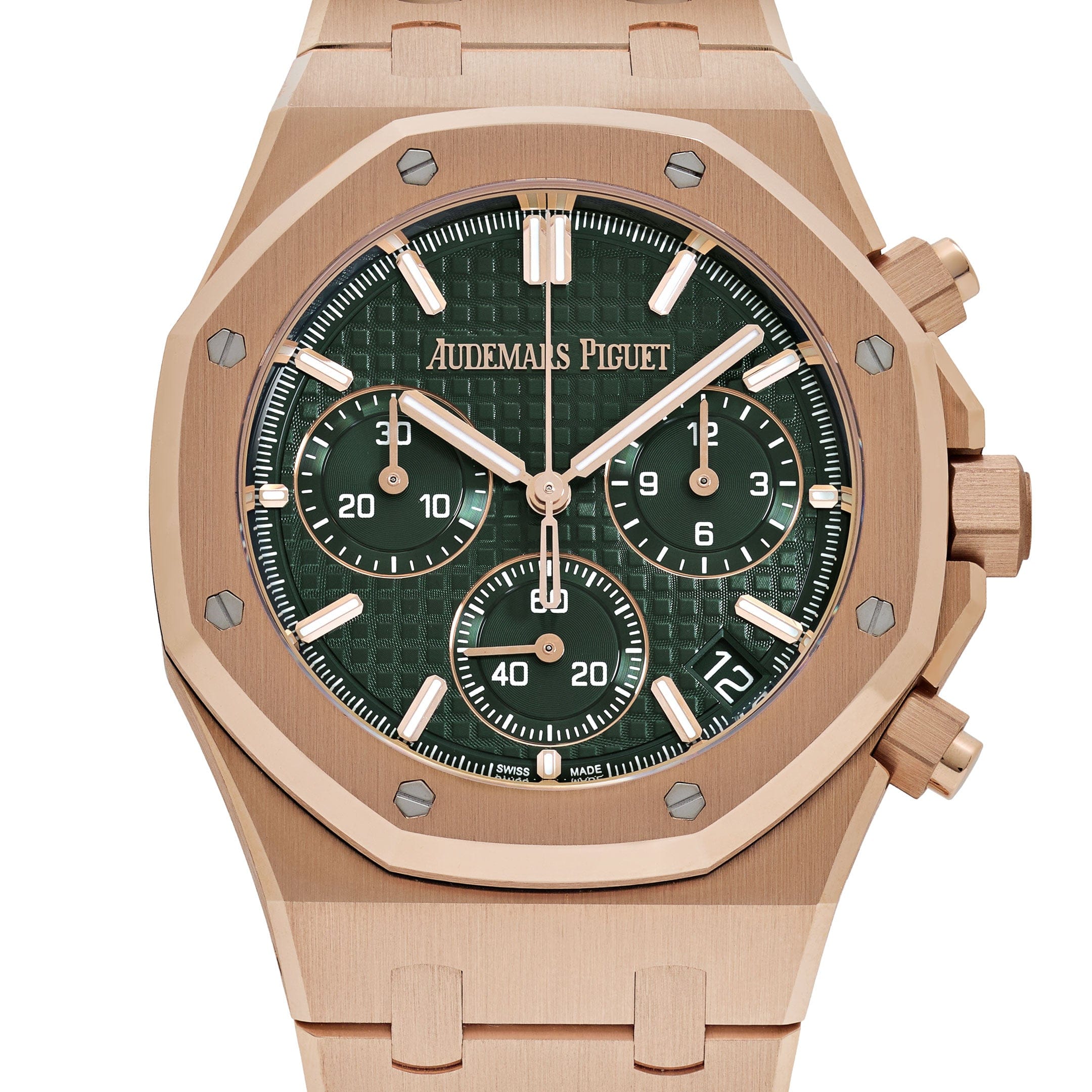 Audemars Piguet Royal Oak 26240OR.OO.1320OR.08 Selfwinding Chronograph Rose Gold Khaki Green Dial