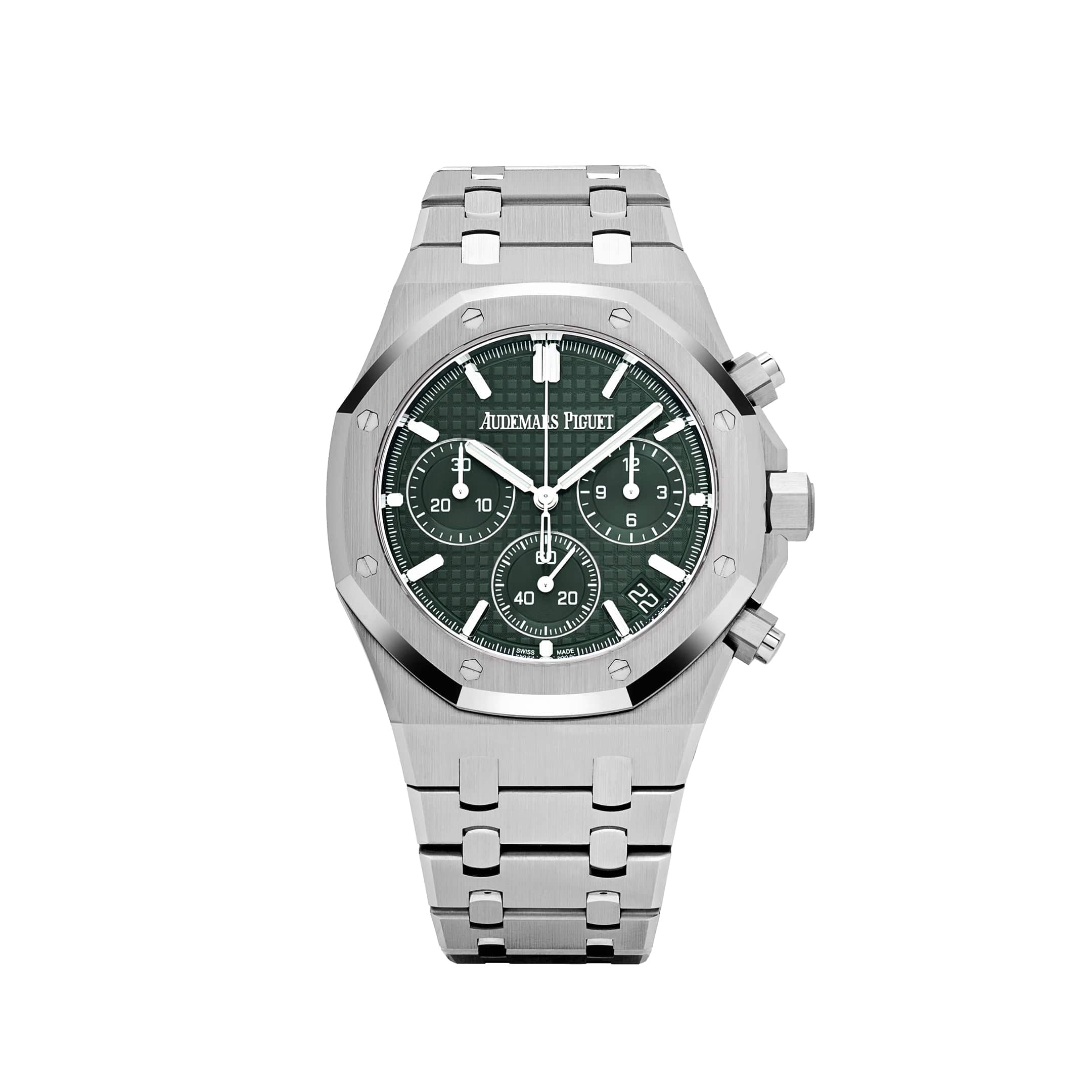 Audemars Piguet Royal Oak 26240ST.OO.1320ST.04 Selfwinding Chronograph '50th Anniversary' Stainless Steel Khaki Green Dial (2022)