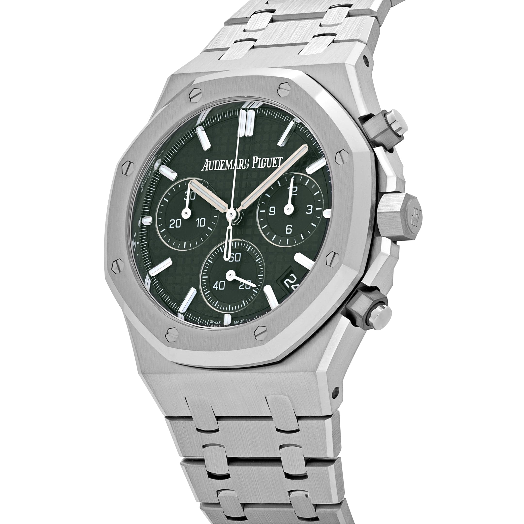 Audemars Piguet Royal Oak 26240ST.OO.1320ST.04 Selfwinding Chronograph '50th Anniversary' Stainless Steel Khaki Green Dial (2022)