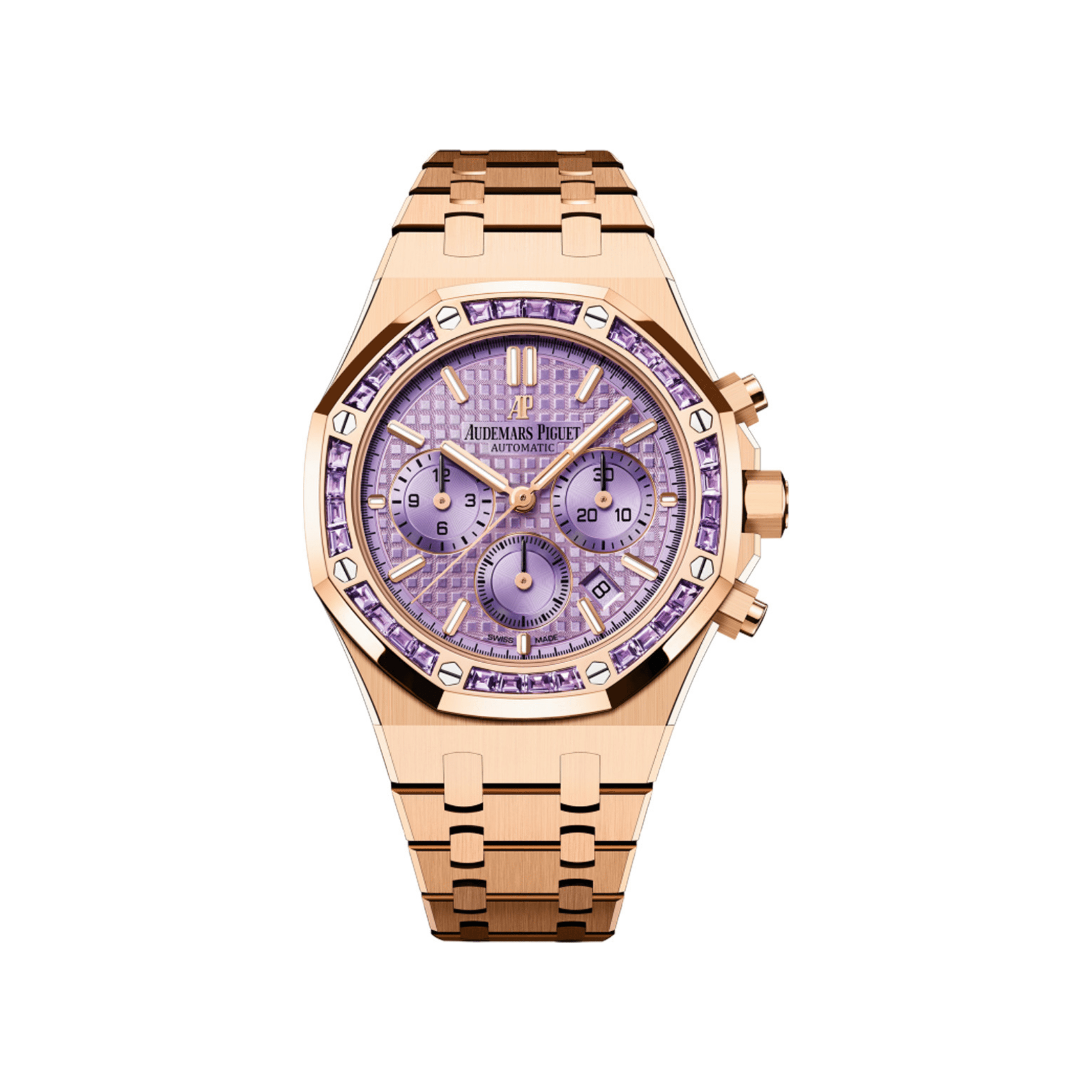 Luxury Watch Audemars Piguet Royal Oak Chronograph 38mm Amethyst Dial 26319OR.AY.1256OR.01 Wrist Aficionado