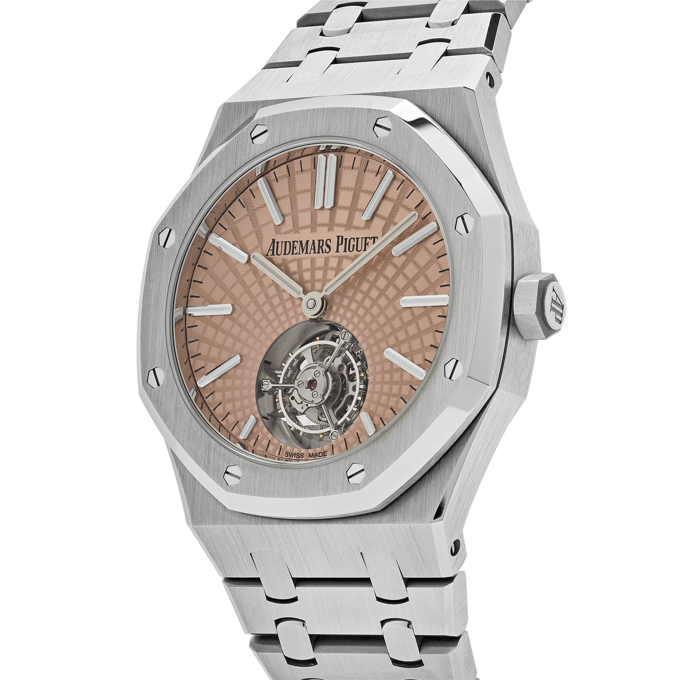 Audemars Piguet Royal Oak 26531TI.OO.1220TI.01 Selfwinding Flying Tourbillon Titanium Salmon Dial Limited Edition (2024)