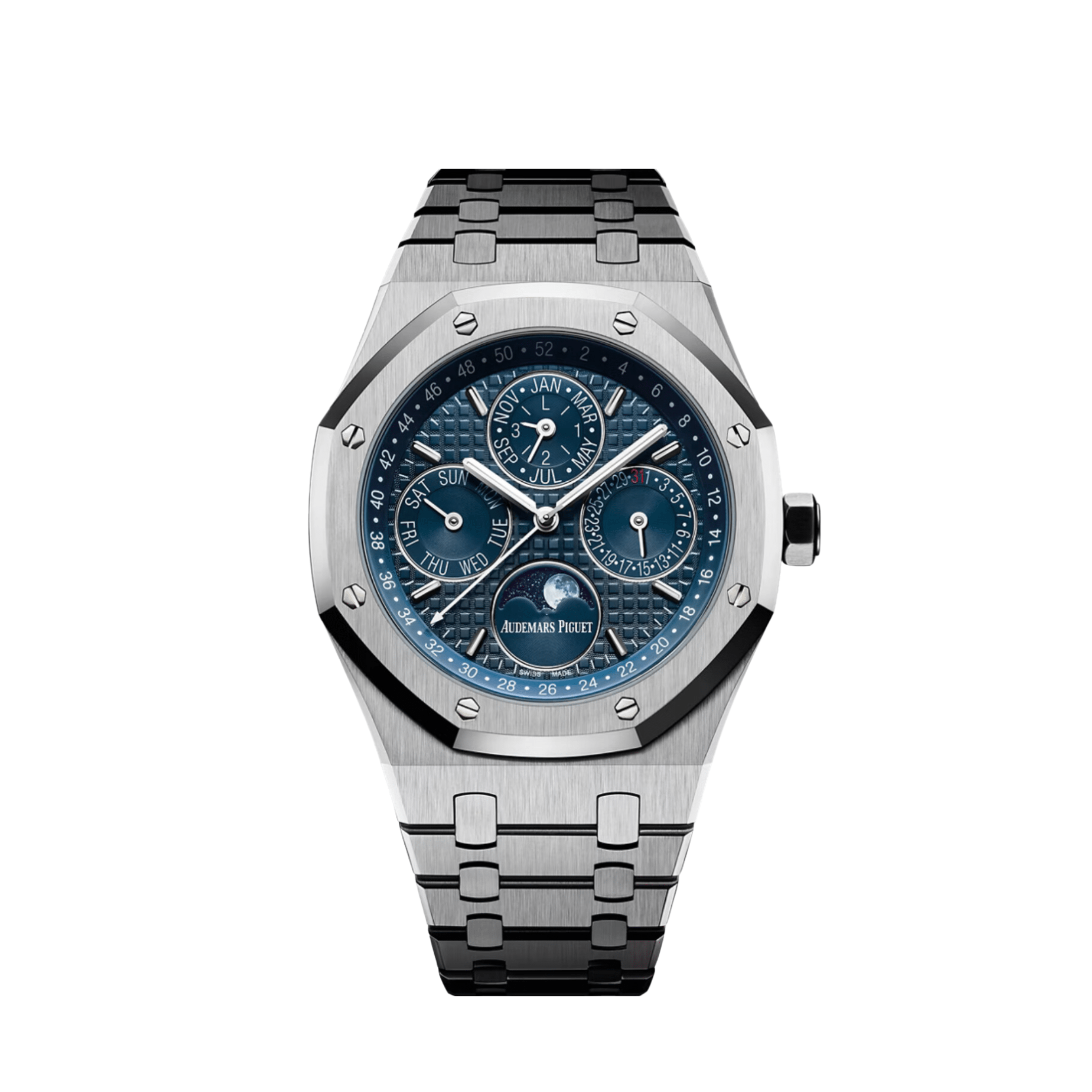 Audemars Piguet Royal Oak 26574ST.OO.1220ST.02 Perpetual Calendar Stainless Steel Blue Dial