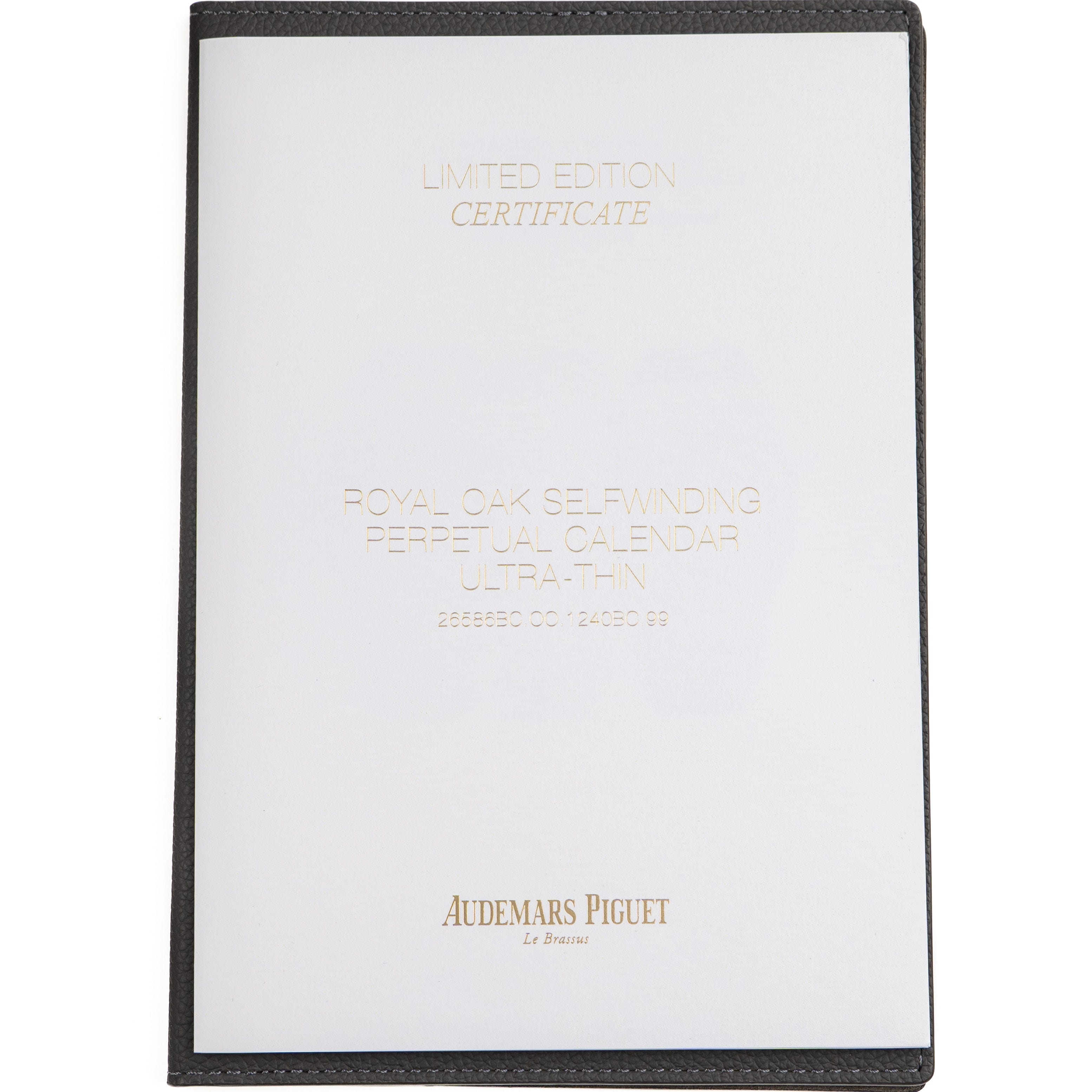 Audemars Piguet Royal Oak 26586BC.OO.1240.BC.99 Perpetual Calendar RD2 Ultra-Thin “Luminary” White Gold Light Blue Limited Edition of 25