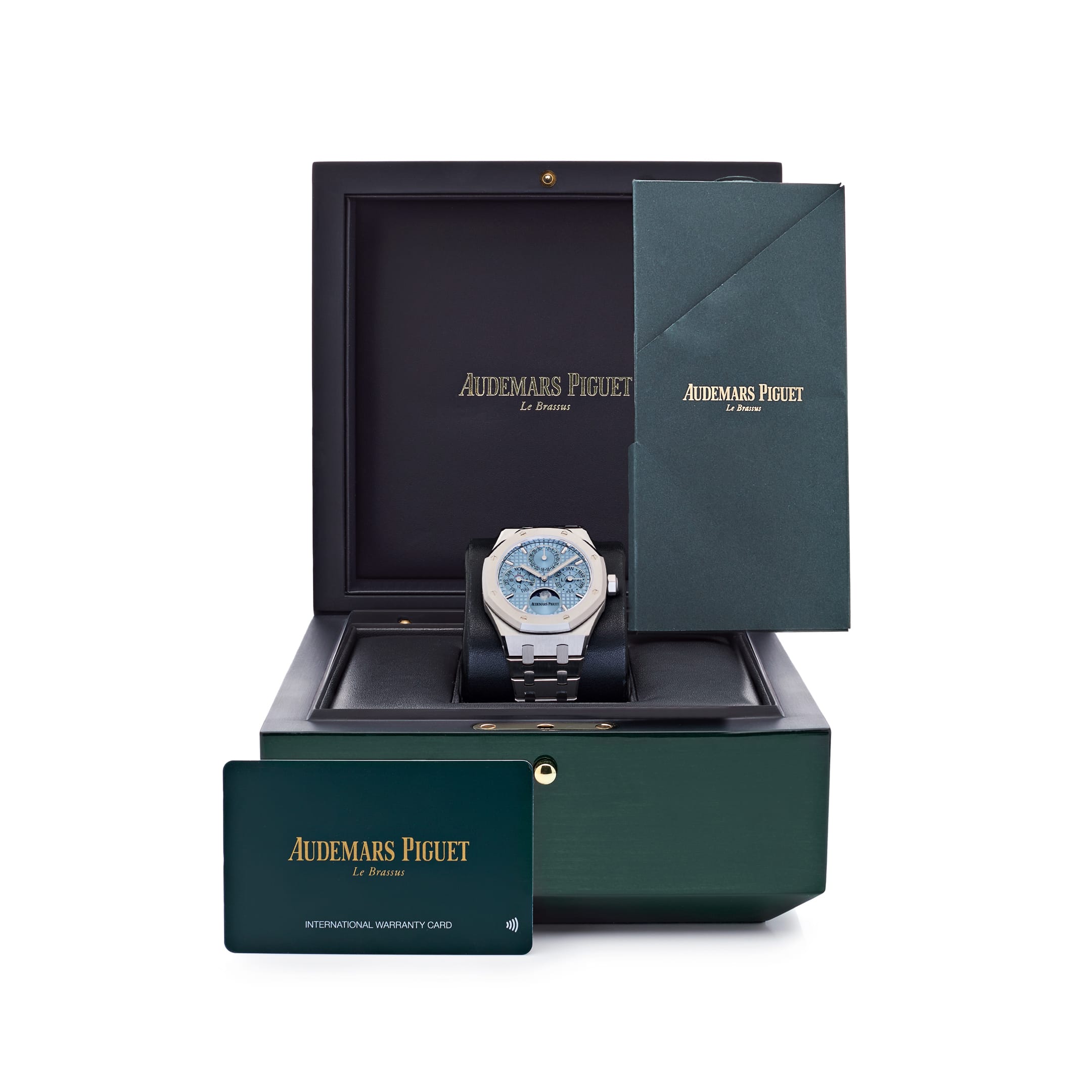 Audemars Piguet Royal Oak 26684ST.OO.1356ST.01 Perpetual Calendar Stainless Steel Light Blue Dial