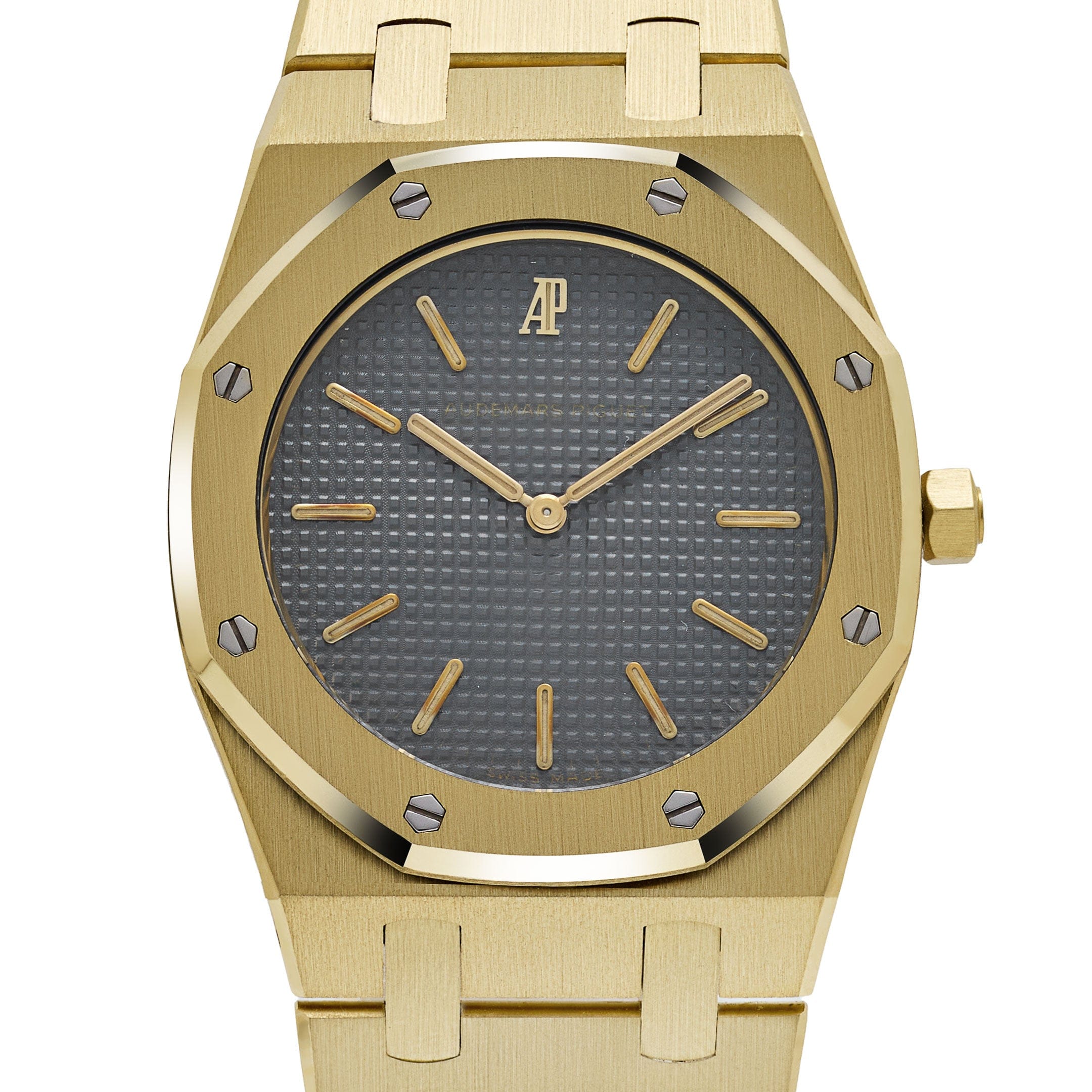 Audemars Piguet Royal Oak 56303BA 'Ladies' Yellow Gold Grey Dial Quartz