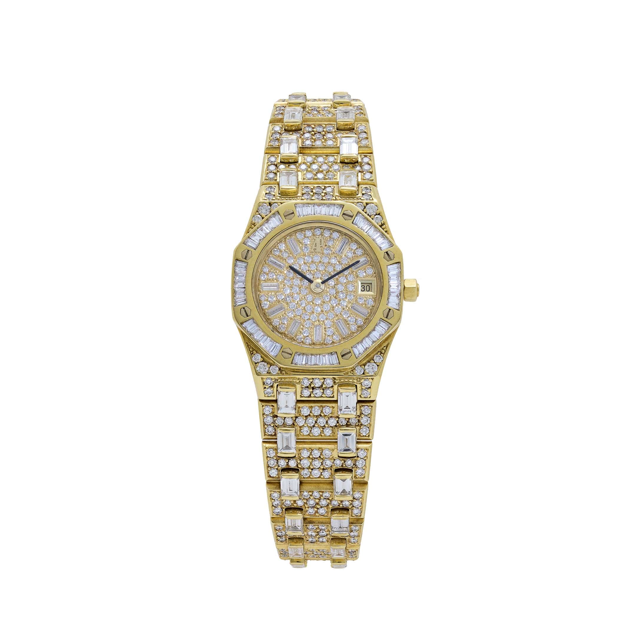 Audemars Piguet Royal Oak 56343 'Ladies' Yellow Gold Diamonds Quartz