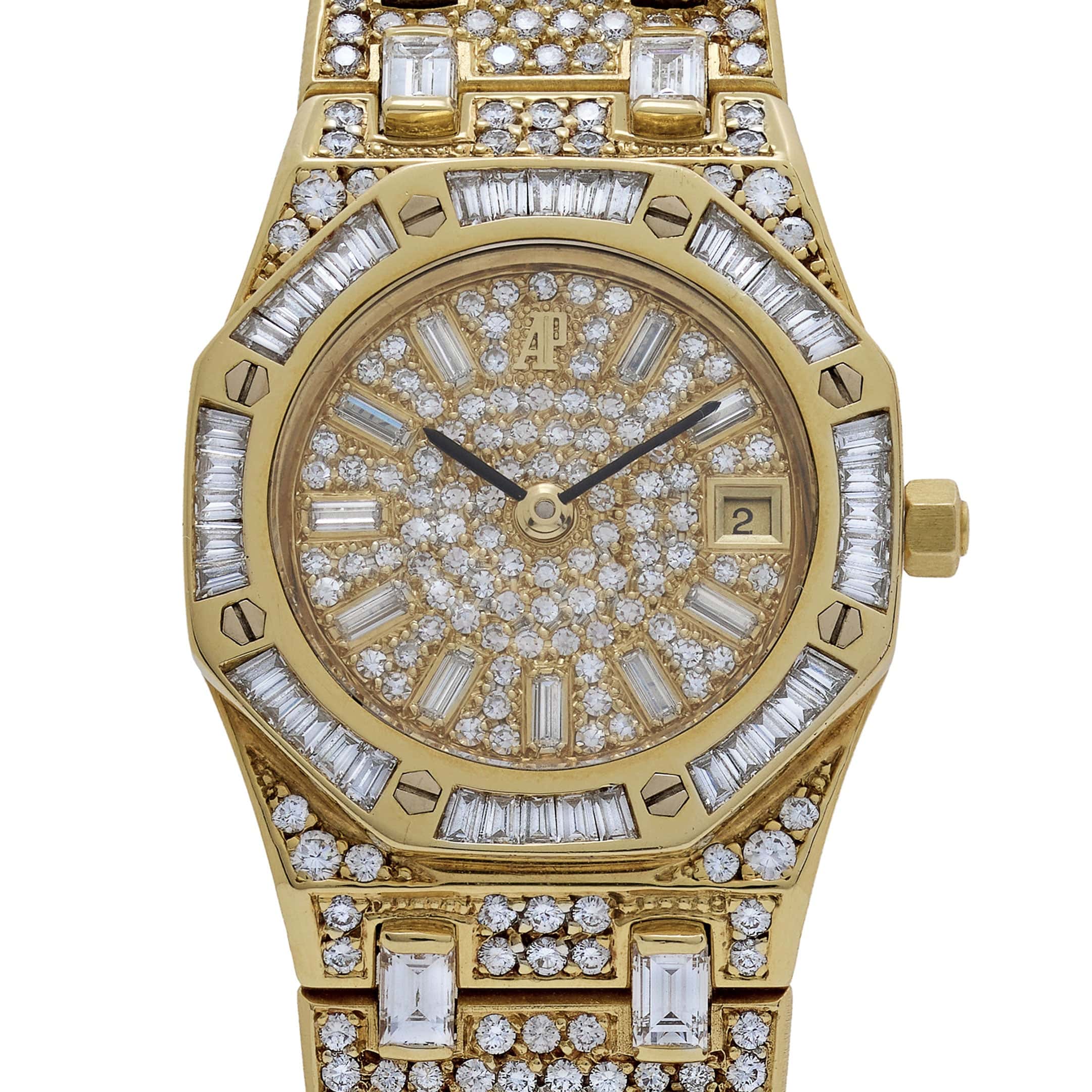 Audemars Piguet Royal Oak 56343 'Ladies' Yellow Gold Diamonds Quartz