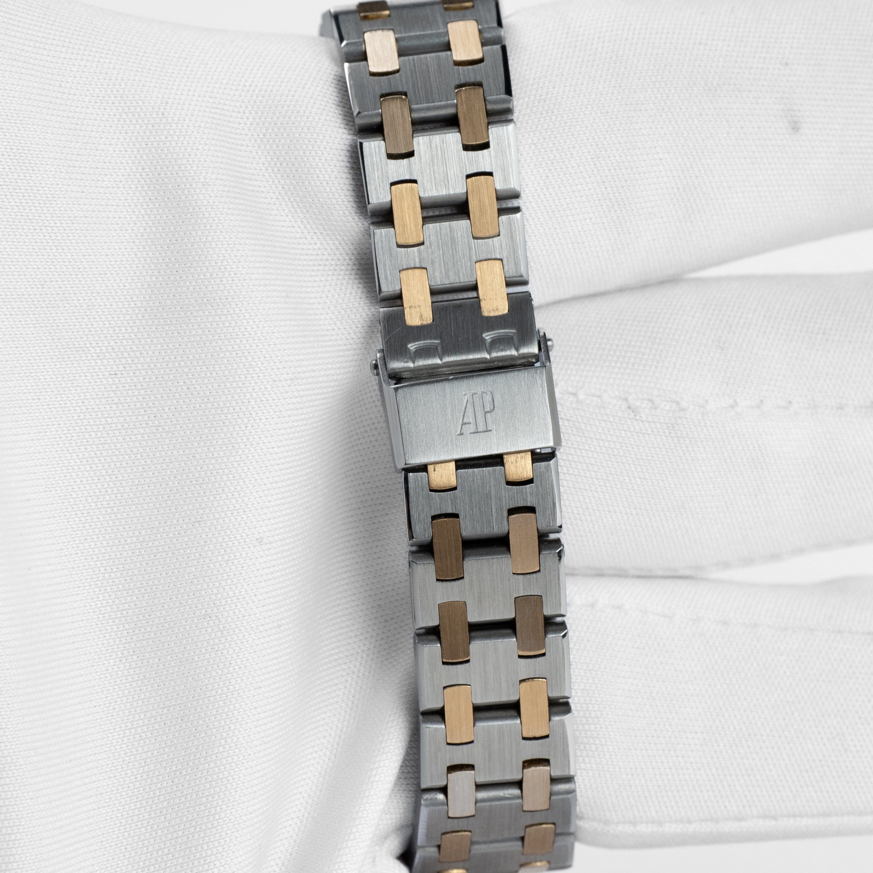 Audemars Piguet Royal Oak 6007SA 'Ladies' Stainless Steel Yellow Gold Grey Dial