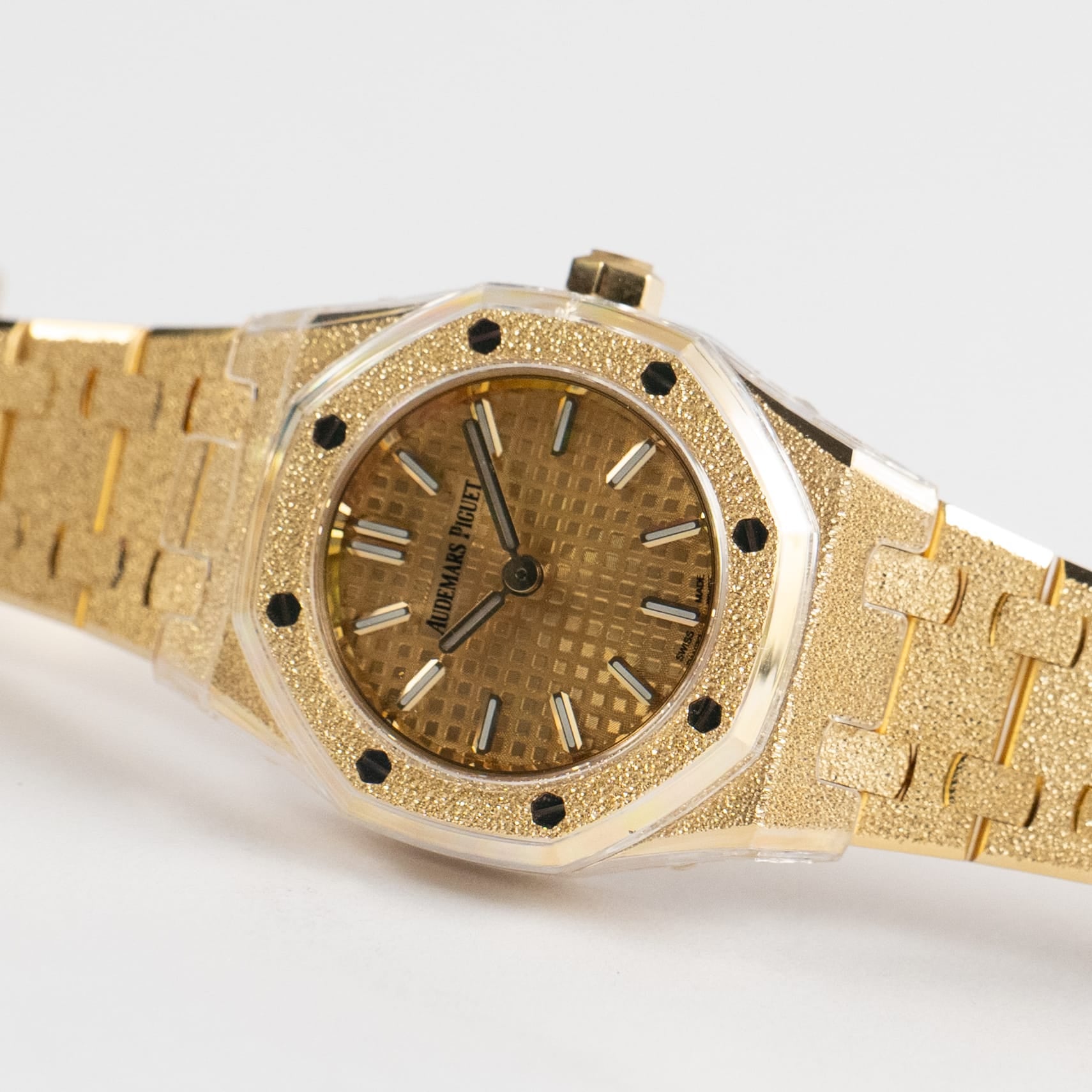 Audemars Piguet Royal Oak 67630BA.GG.1312BA.01 'Mini' Frosted Yellow Gold Quartz (2026)