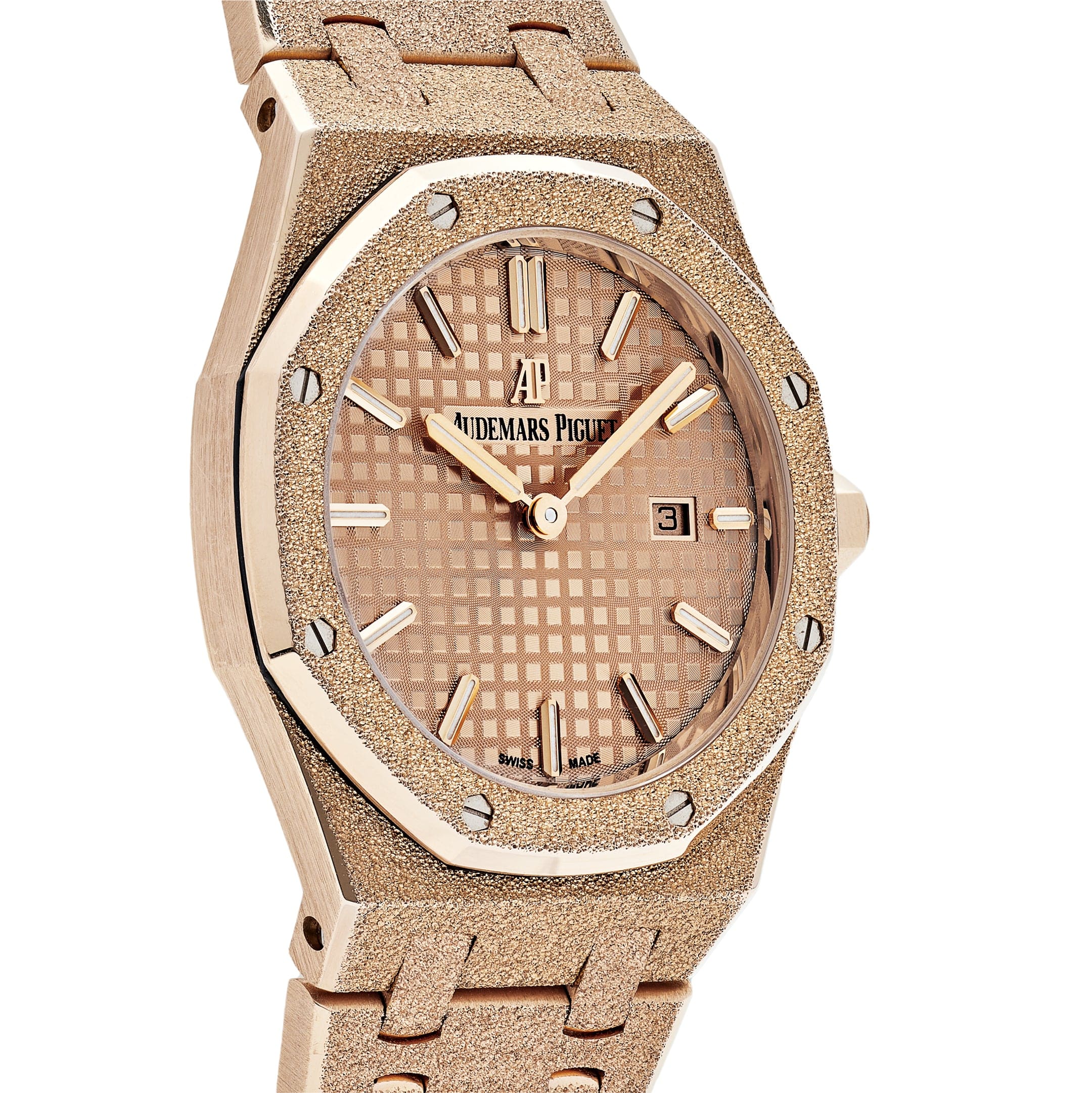 Audemars Piguet Royal Oak 67653OR.GG.1263OR.02 Frosted Rose Gold Quartz Ladies