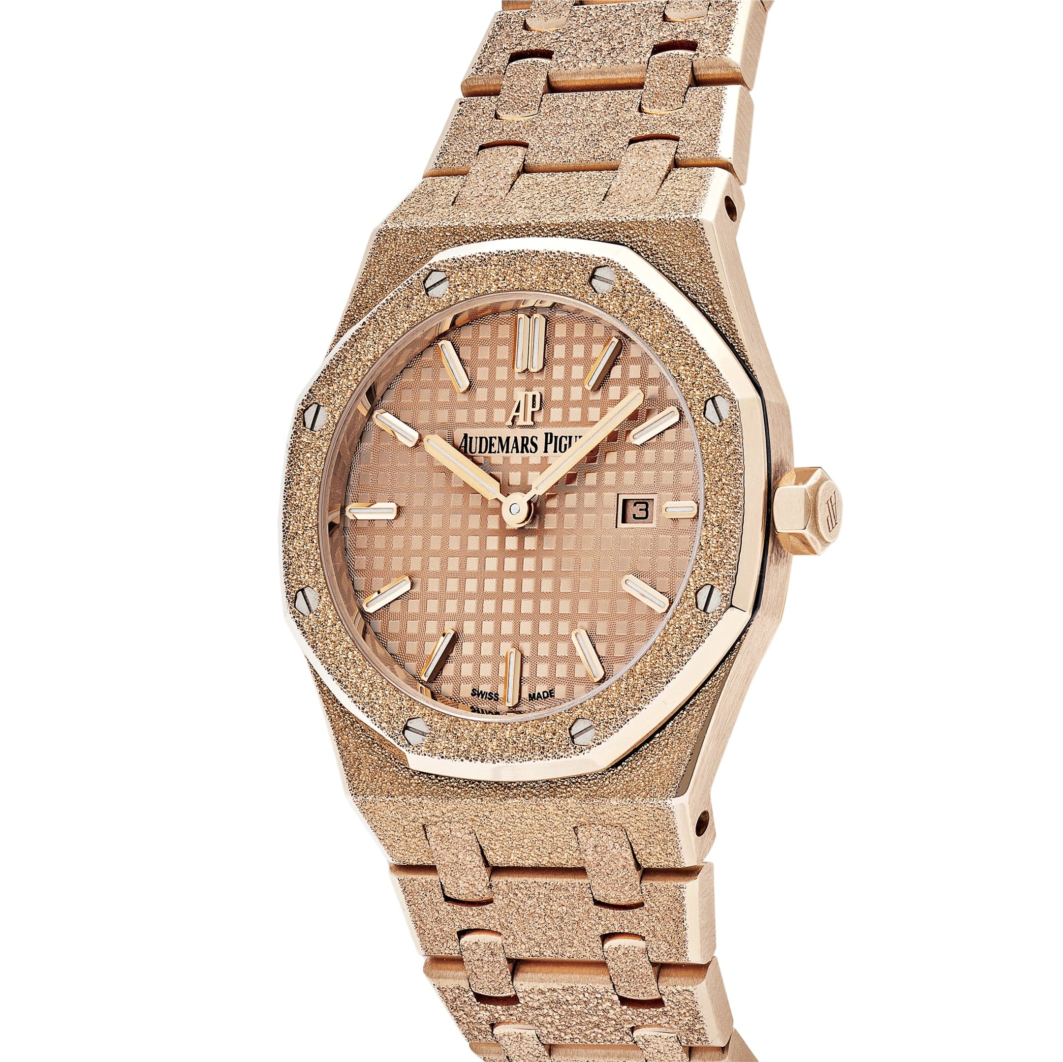 Audemars Piguet Royal Oak 67653OR.GG.1263OR.02 Frosted Rose Gold Quartz Ladies