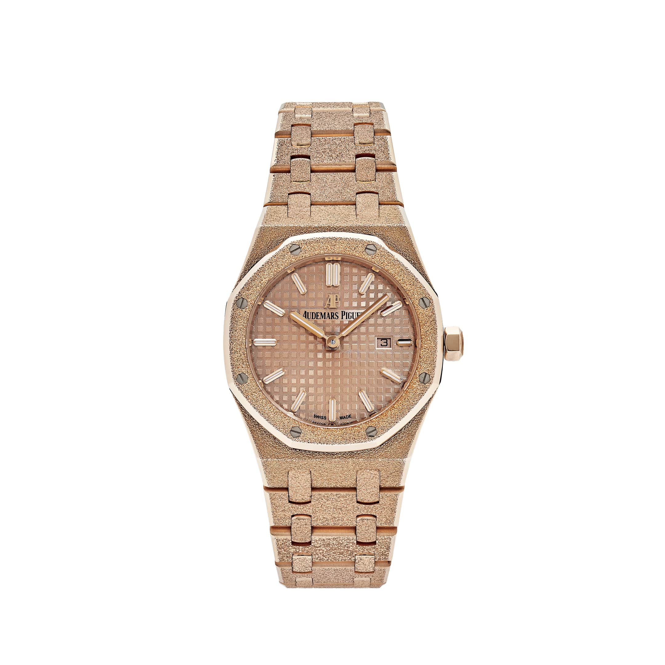 Audemars Piguet Royal Oak 67653OR.GG.1263OR.02 Frosted Rose Gold Quartz Ladies