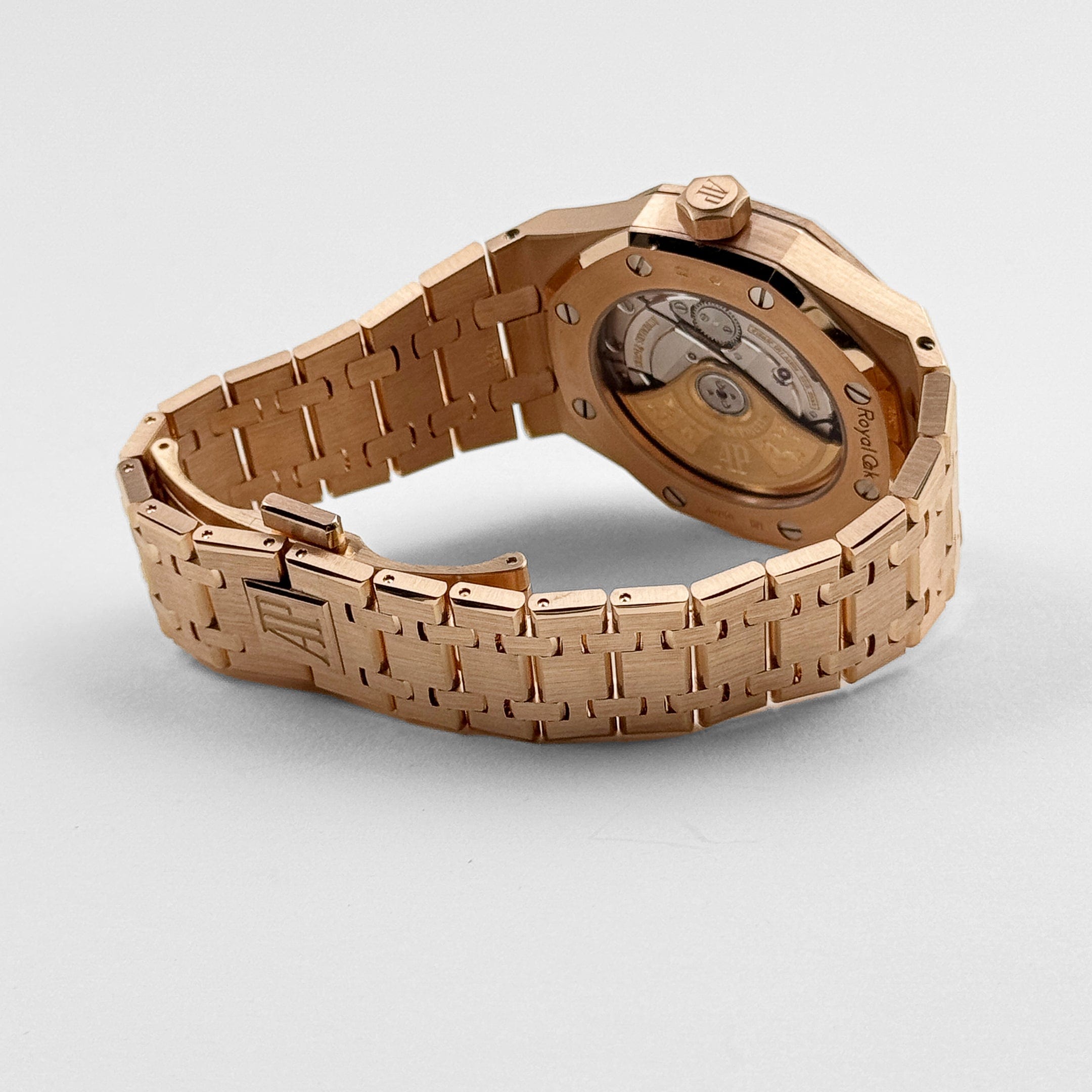 Audemars Piguet Royal Oak 77351OR.ZZ.1261OR.01 'Ladies' Rose Gold White Dial Diamond Bezel (2021)