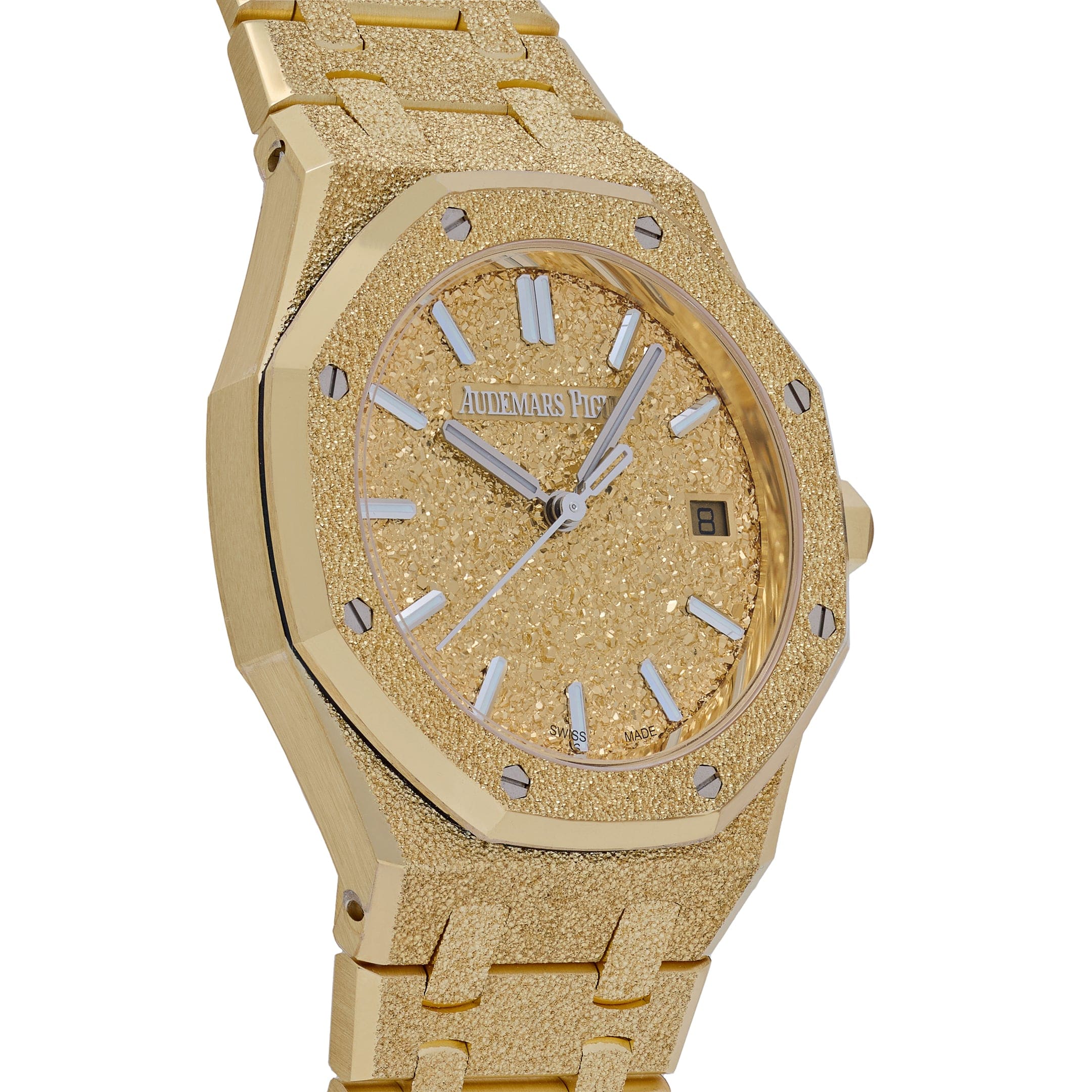 Audemars Piguet Royal Oak 77450BA.GG.1361BA.01 Frosted Yellow Gold Crystal Sand Dial (2024)