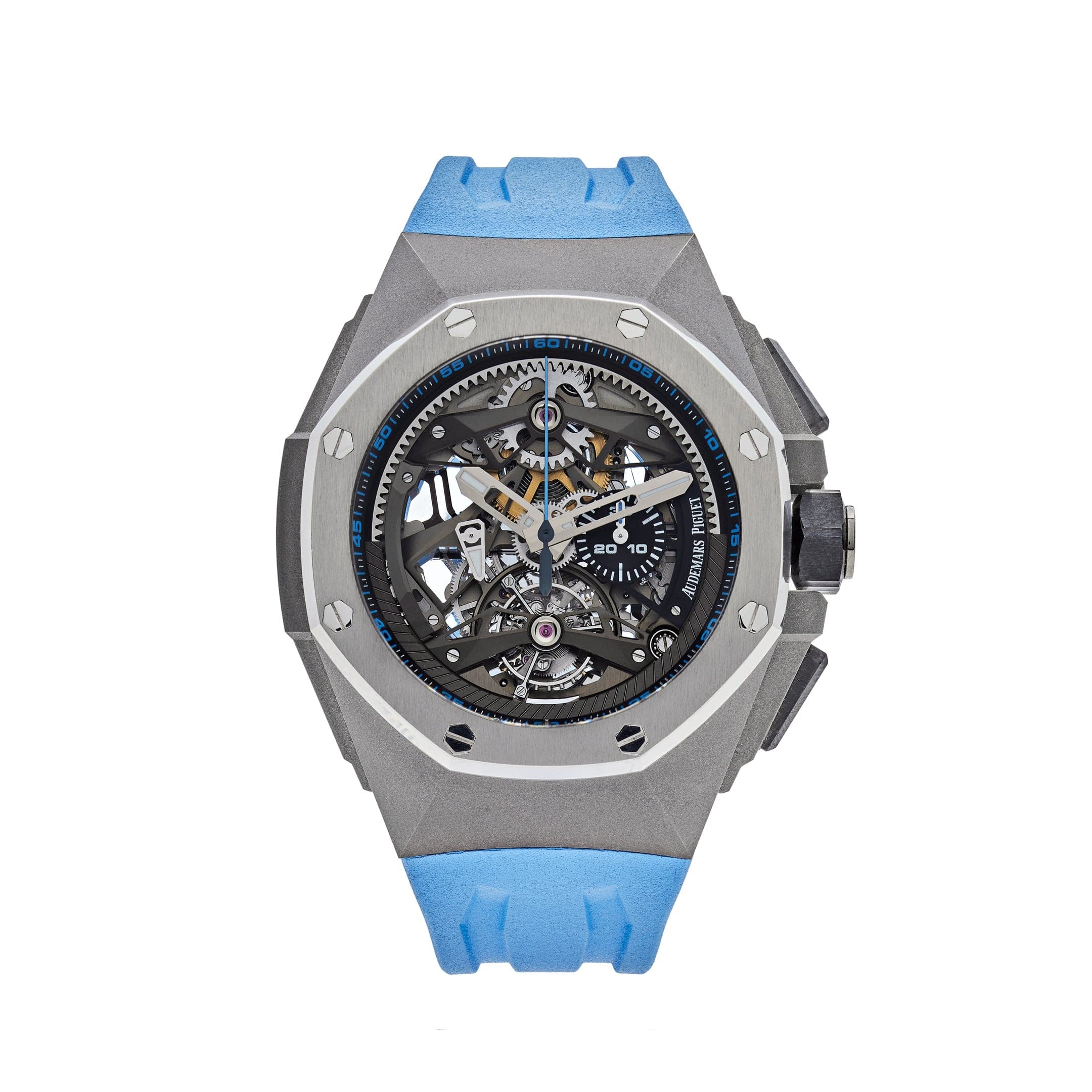 Luxury Watch Audemars Piguet Royal Oak Concept Tourbillon Chronograph Openworked Selfwinding 26587TI.OO.D031CA.01 Wrist Aficionado