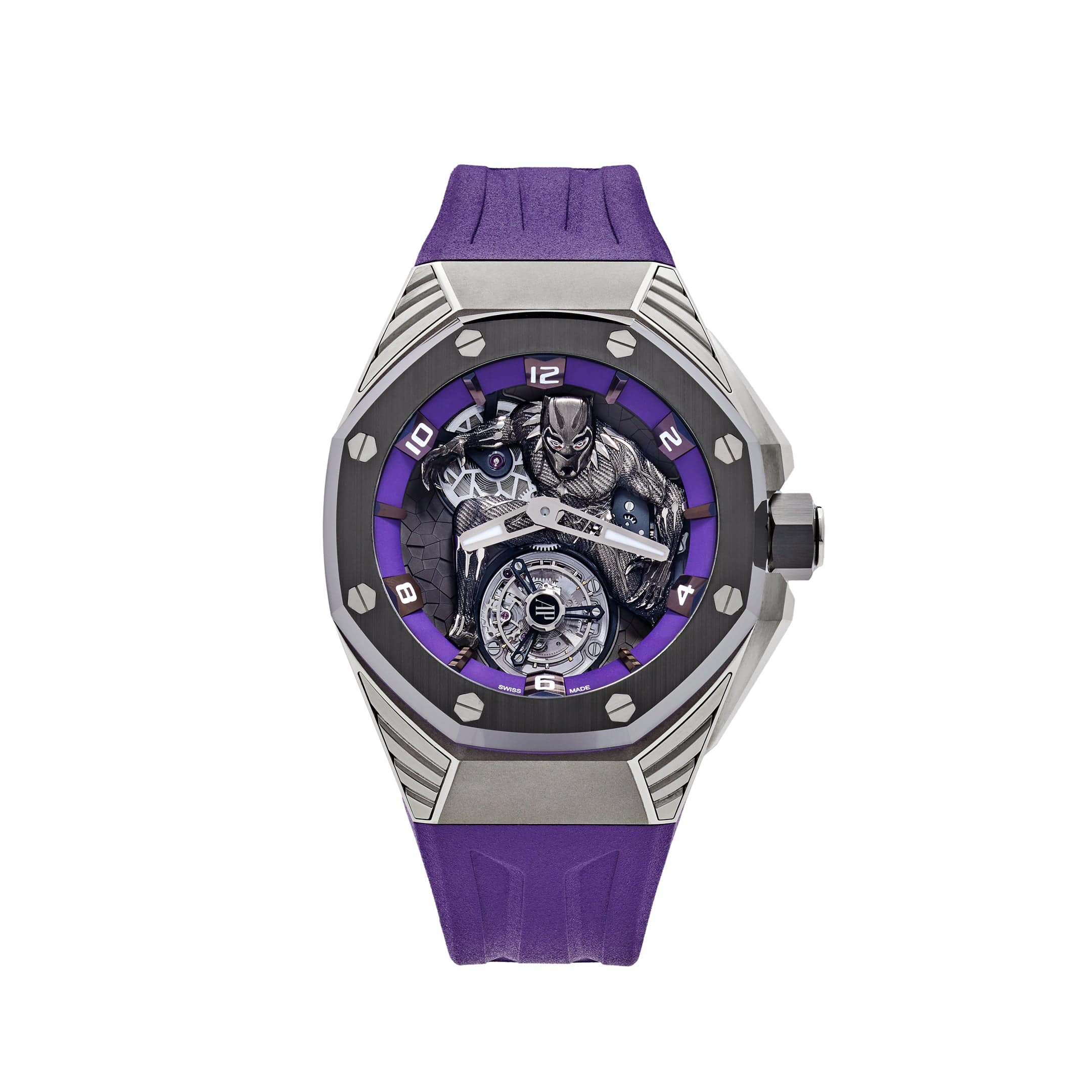 Luxury Watch Audemars Piguet Royal Oak Concept 'Black Panther' Flying Tourbillon 26620IO.OO.D077CA.01 Wrist Aficionado